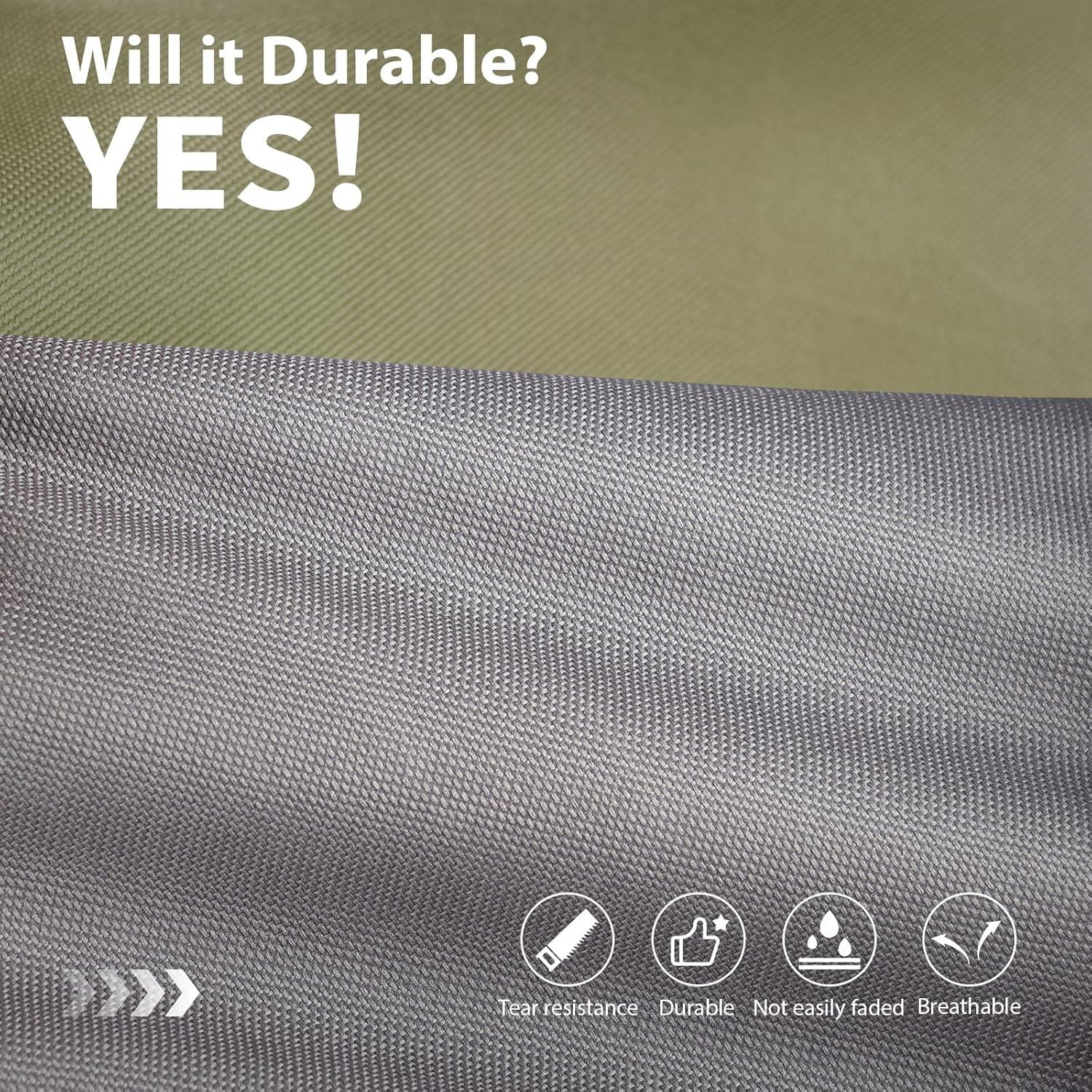 KylinLucky Outdoor Furniture Sofa Covers Waterproof 58 x 40 x 33 inches, 2-Seater Deep Seat Loveseat Cover Grey