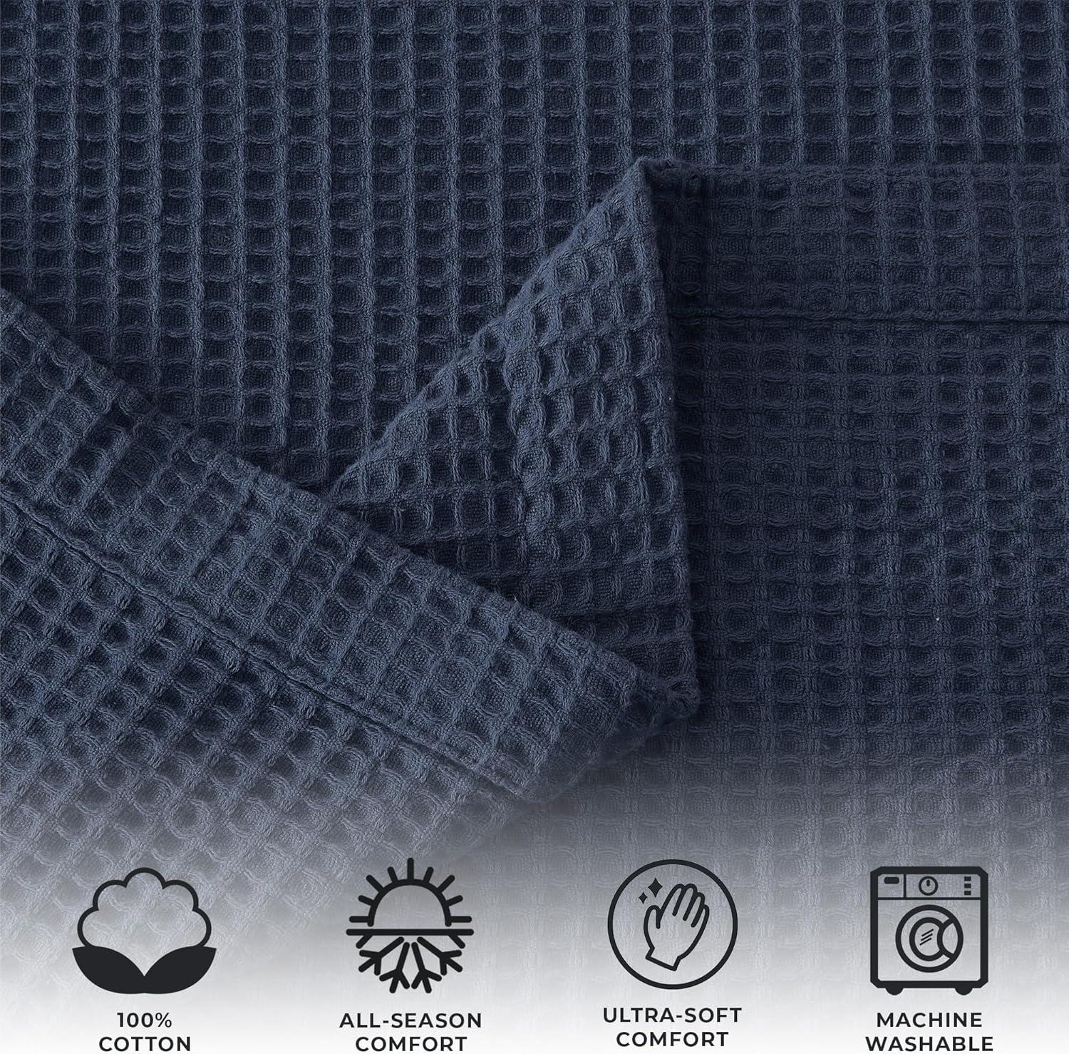 FreshFolds 100% Cotton Waffle Weave Blanket