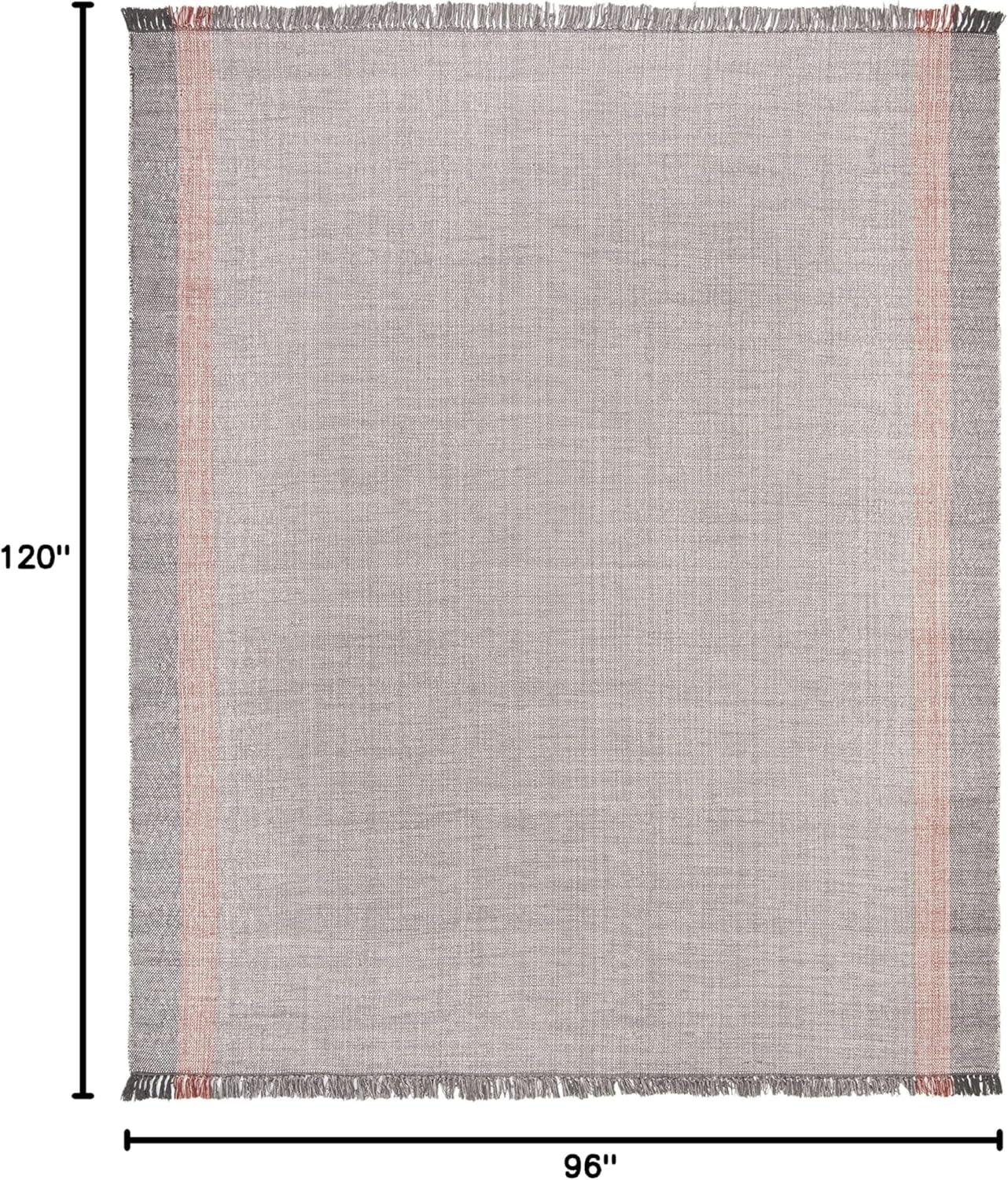 Montauk MTK301 Hand Woven Indoor Area Rug - Terracotta/Grey - 8'x10' - Safavieh
