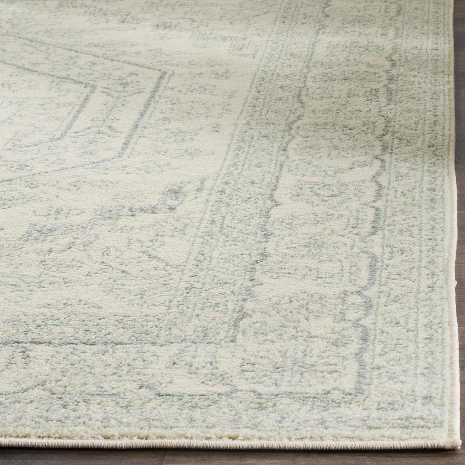 Adirondack ADR108 Power Loomed Area Rug - Ivory/Slate - 6'x9' - Safavieh.