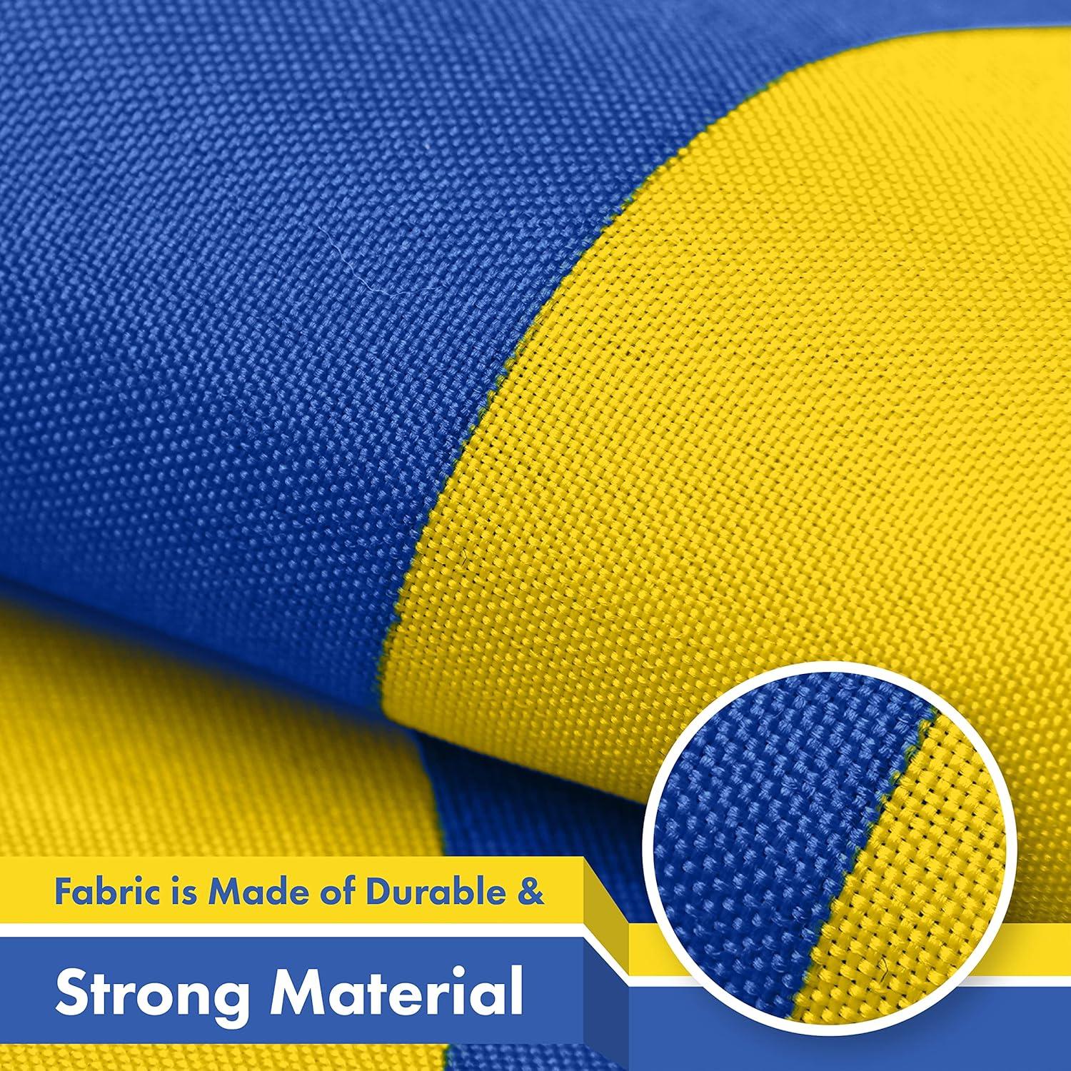 G128 Ukraine Ukrainian Coat of Arms Flag 3x5FT 150D Printed Polyester