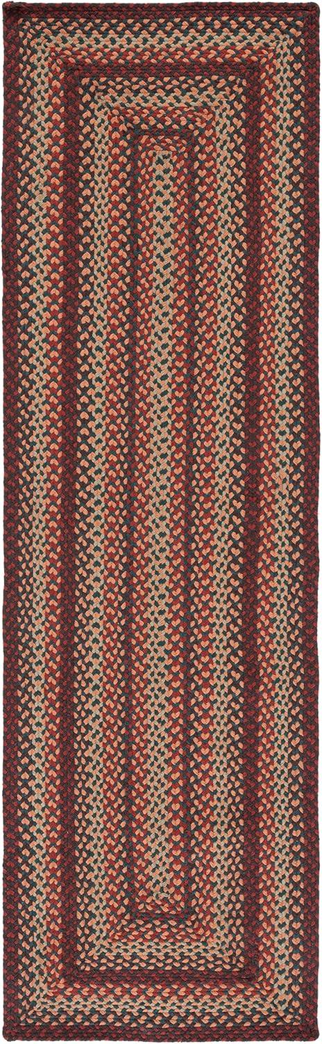 Braided BRD651 Flat Weave Indoor Area Rug - Dark Grey/Blue - 6'x6' - Safavieh