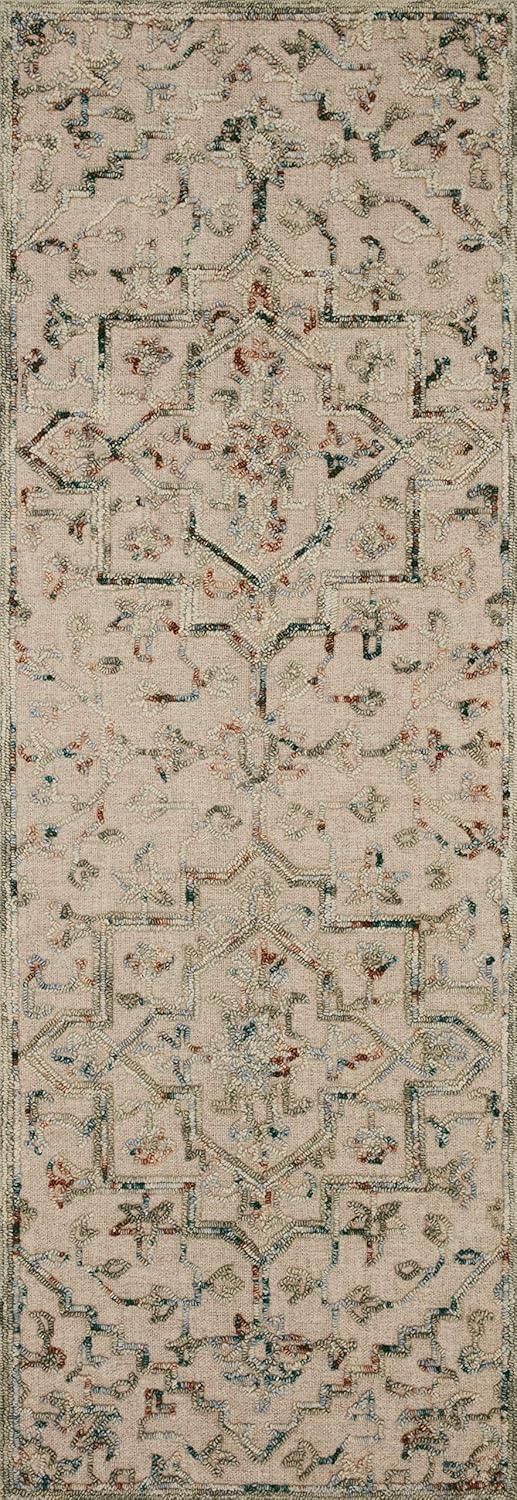 Loloi II Halle Collection HAE-01 Grey/Ocean 3'-6" x 5'-6" Accent Rug