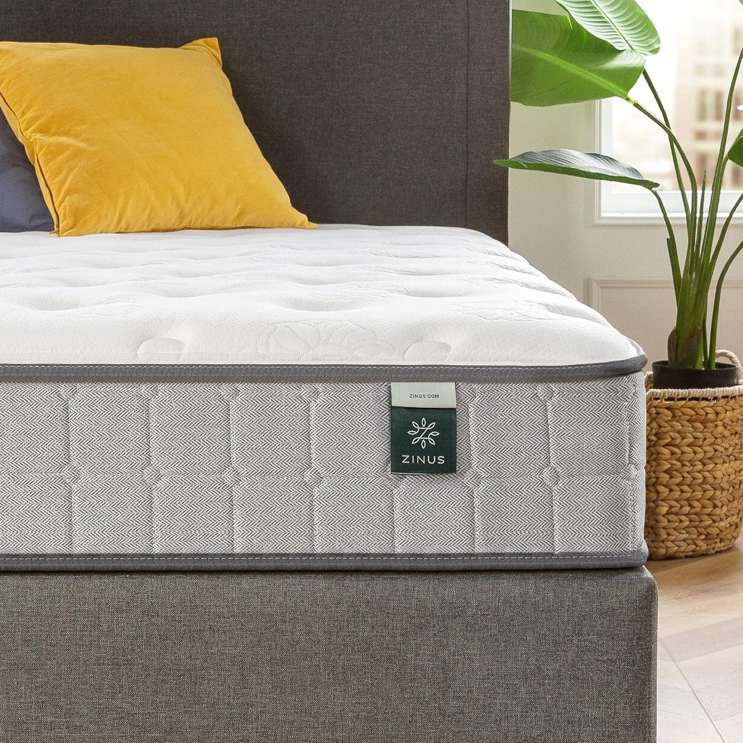 Zinus Zinus 8” Medium Comfort Support Cooling Gel Hybrid Mattress