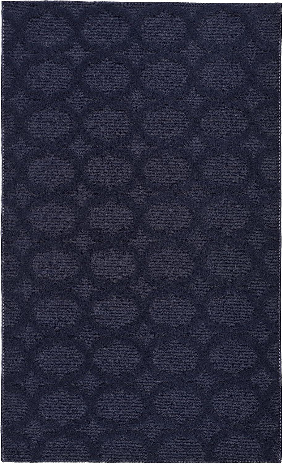 Garland Rug Sparta 3 ft. x 5 ft. Area Rug Navy