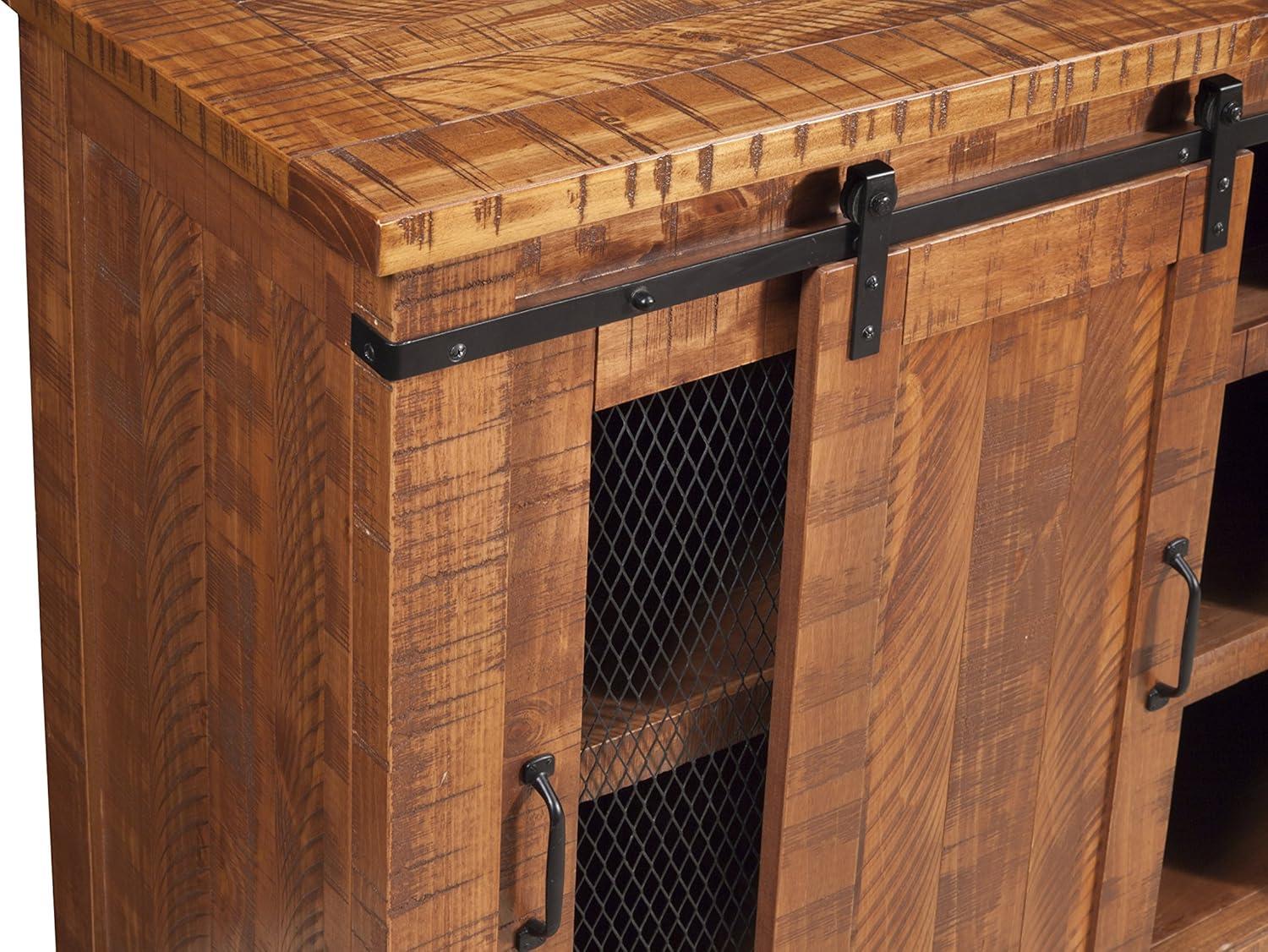 Omaha 65" Solid Wood TV Stand Honey Tobacco Finish - Martin Svensson Home