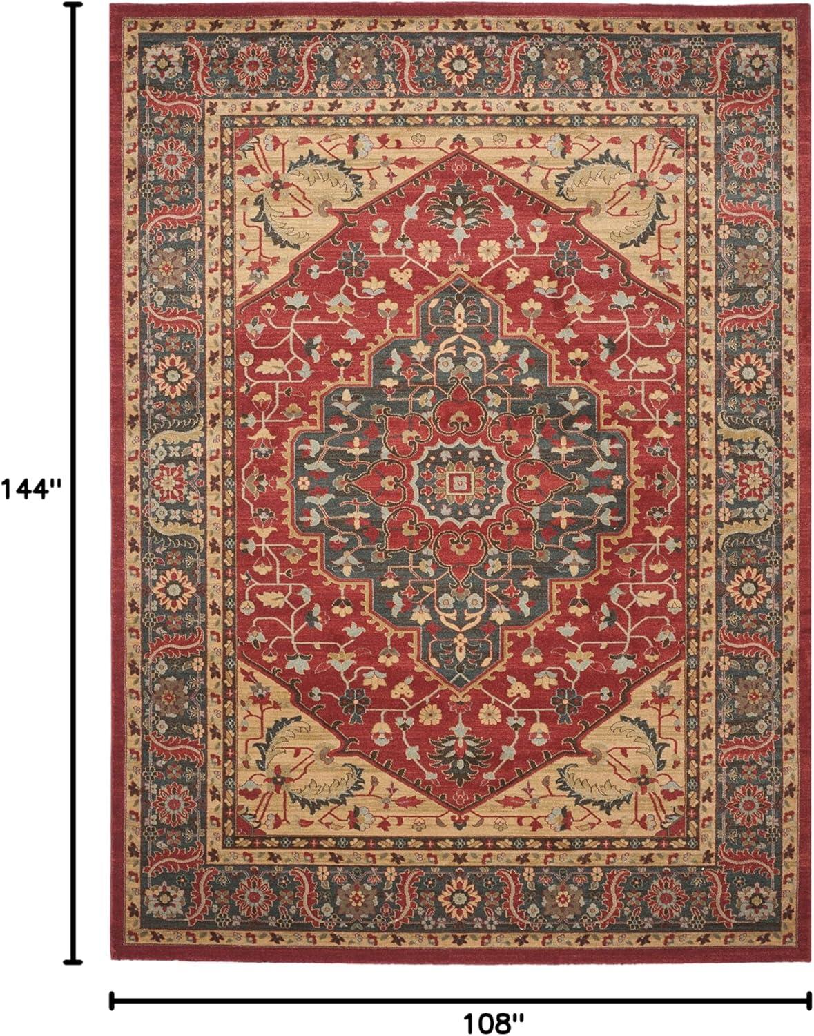 SAFAVIEH Mahal Caelestinus Oriental Area Rug, Navy/Red, 9' x 12'