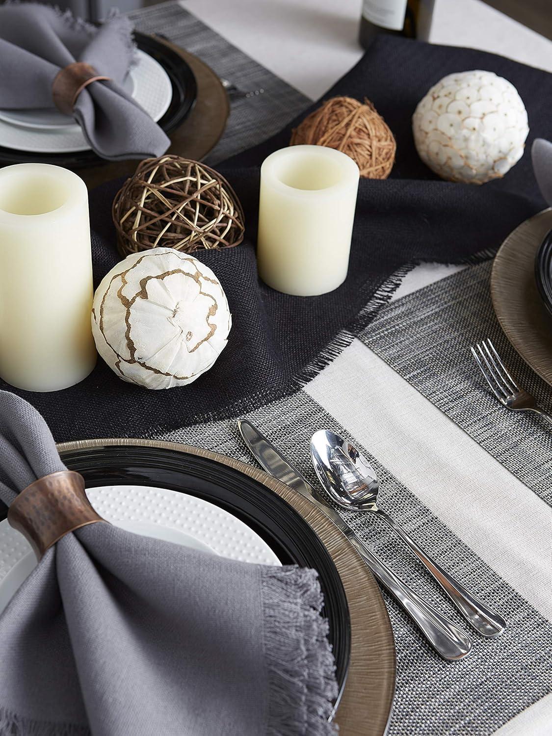 Grey Tweed PVC Placemat (Set of 6)