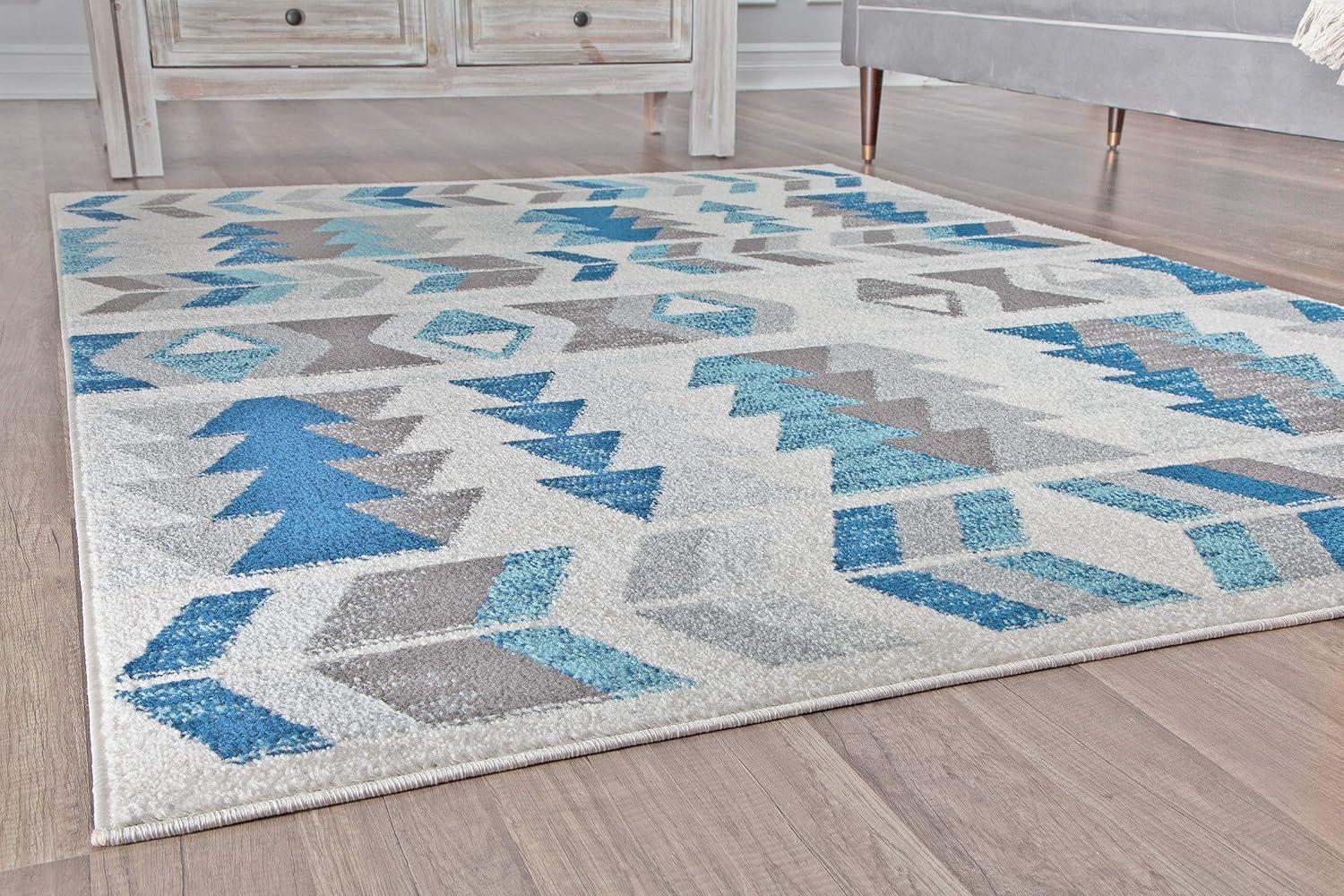 Rugs America Mika Geometric Contemporary Area Rug