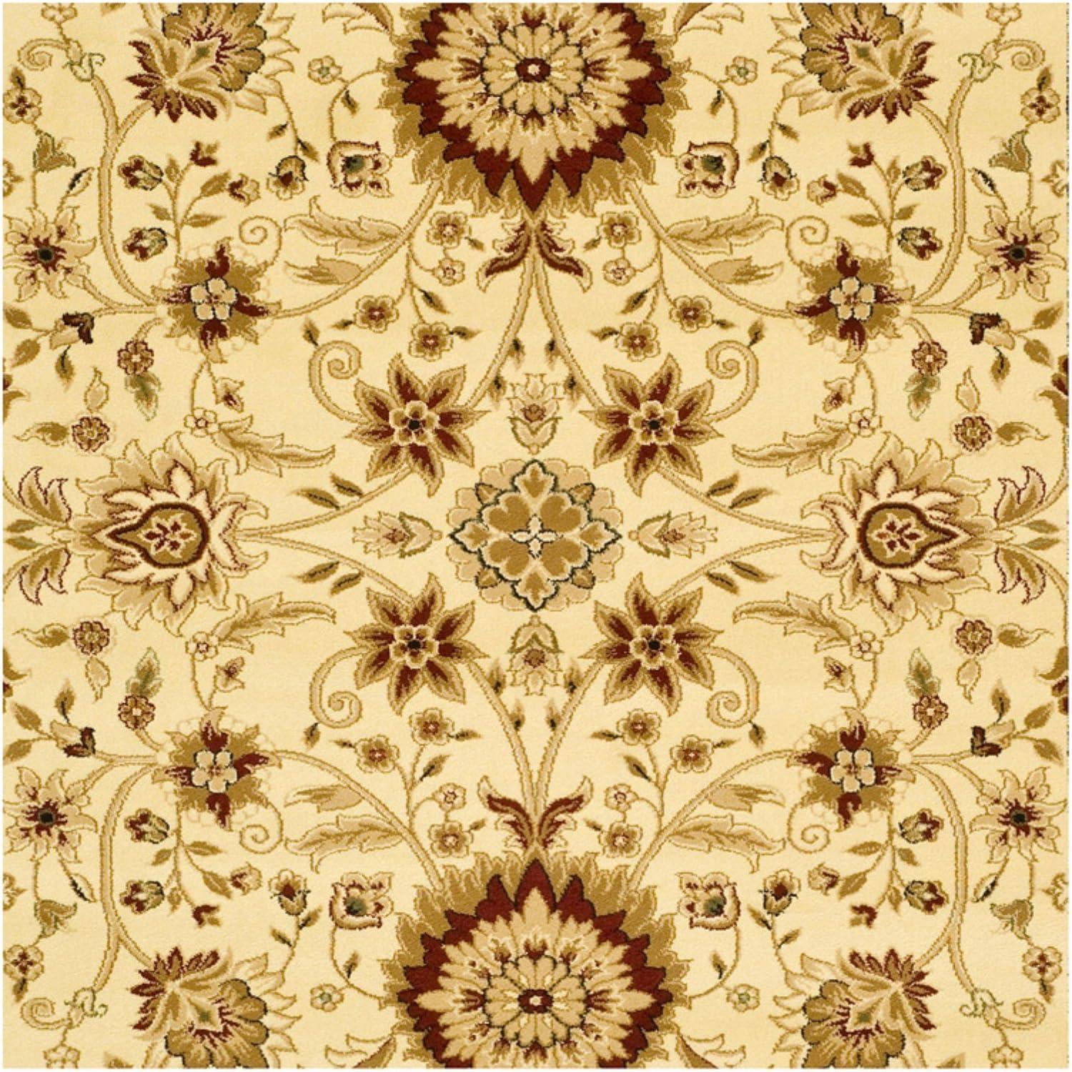 Lyndhurst LNH212 Power Loomed Area Rug - Ivory/Ivory - 6'x9' - Safavieh