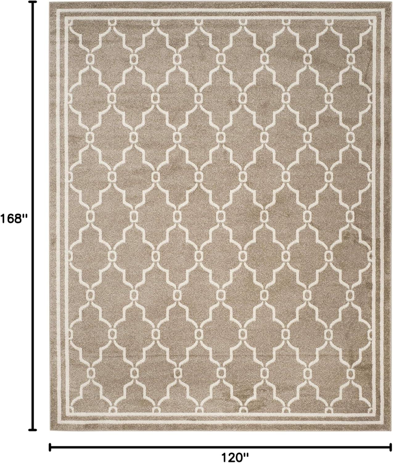 Amherst AMT414 Power Loomed Indoor Area Rug - Wheat/Beige - 10'x14' - Safavieh