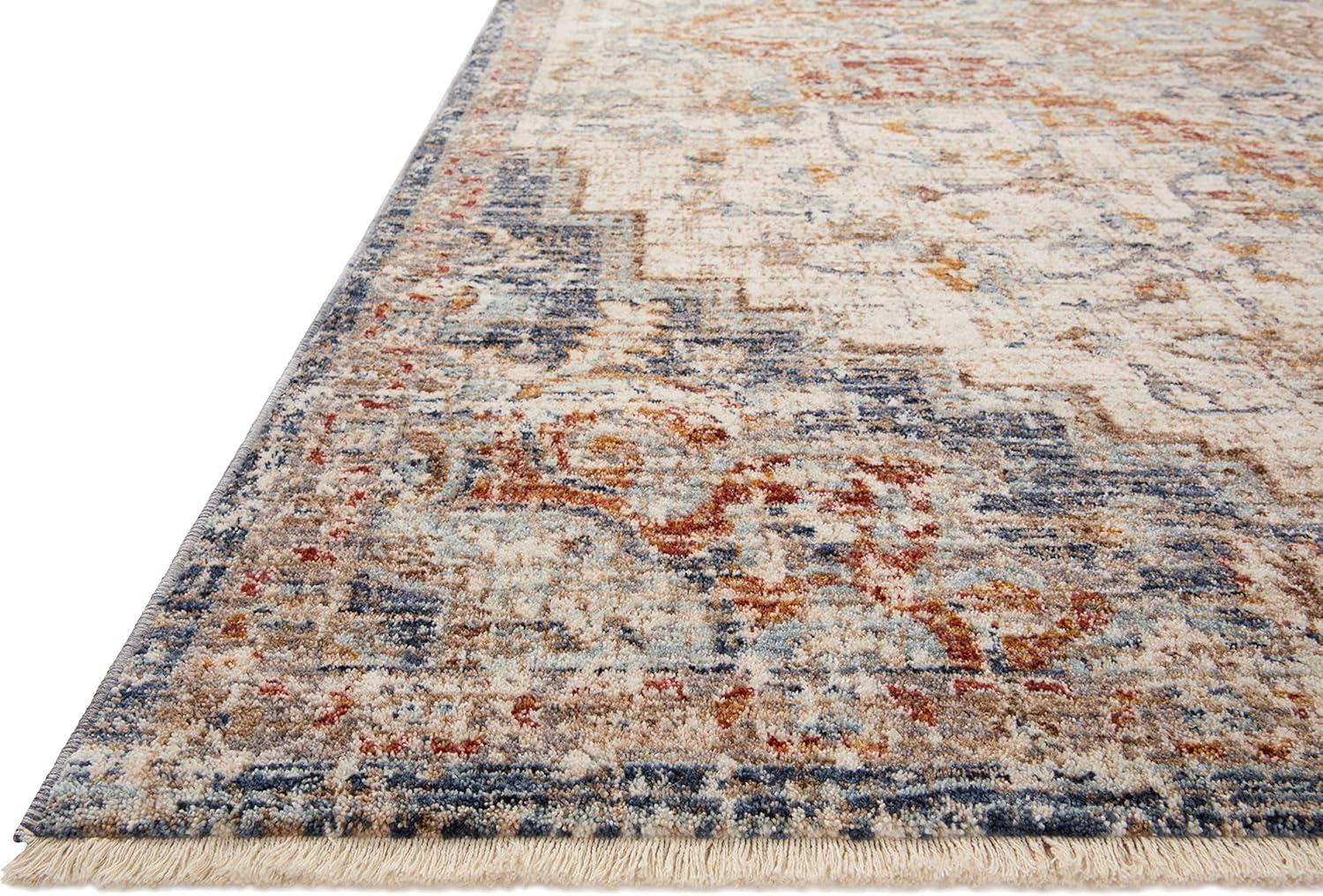 Sorrento Ivory Vintage-Inspired Stain-Resistant 3'11" x 5'7" Area Rug