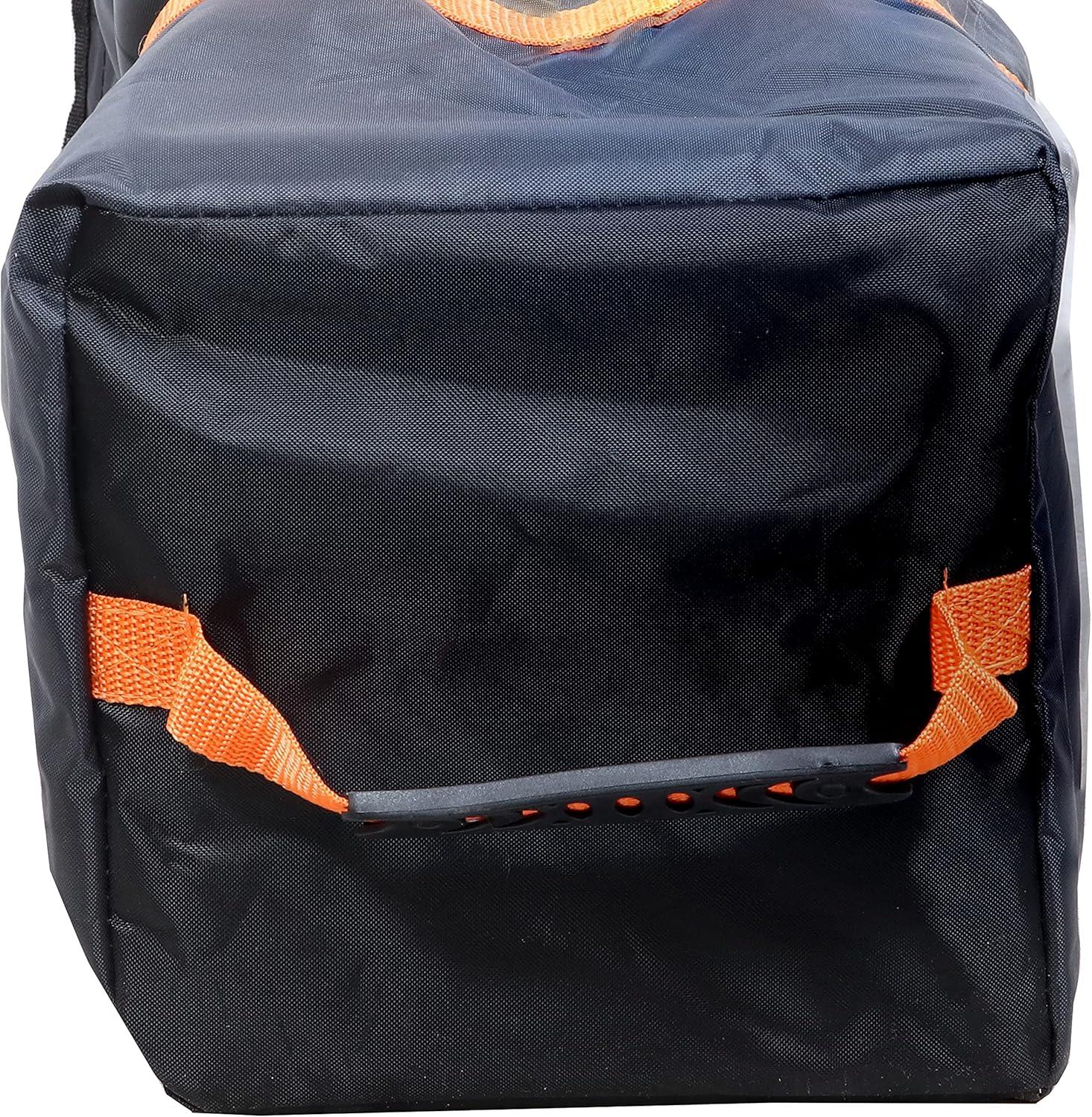 Sunnydaze Premium Pop-Up Canopy Rolling Carrying Bag - 7.25" W x 54" L x 7.25" H - Black