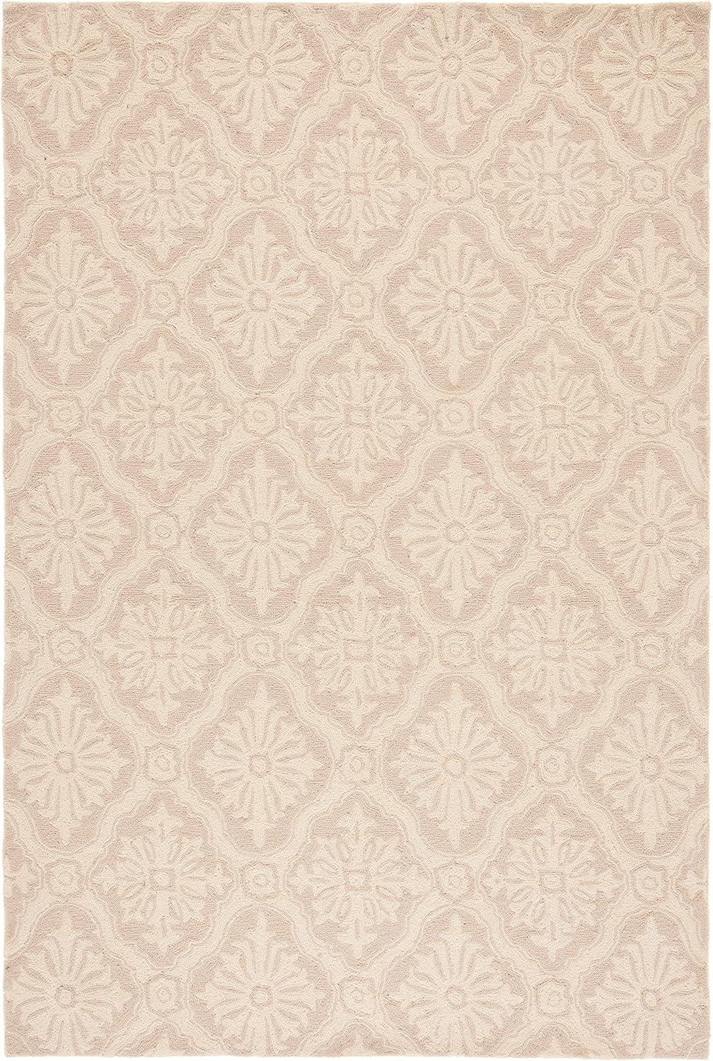 Taran Hand-Hooked Creme Area Rug