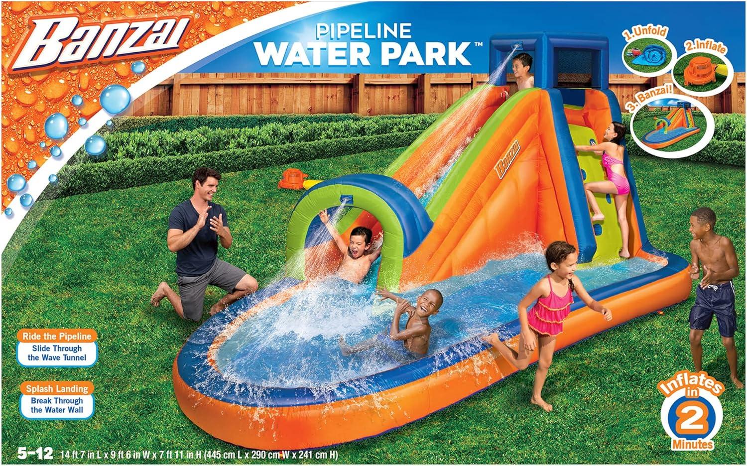 Banzai 114' x '175 Bounce House with Water Slide and Air Blower