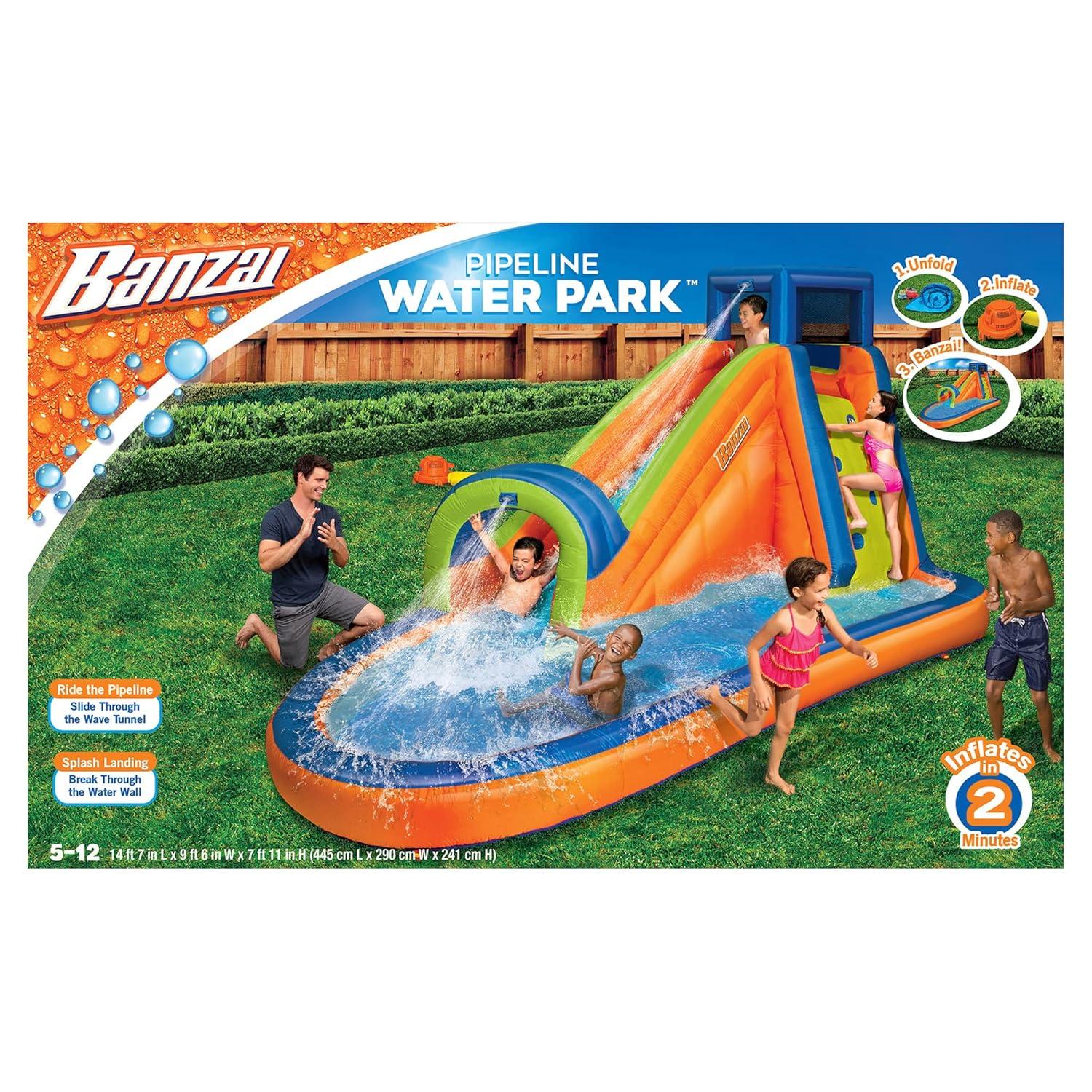 Banzai 114' x '175 Bounce House with Water Slide and Air Blower