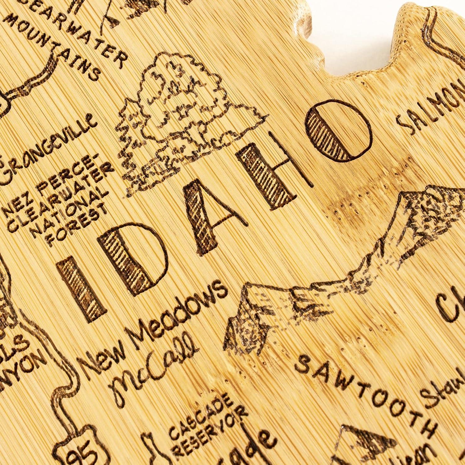 Totally Bamboo Destination Idaho Serving and Cutting Board