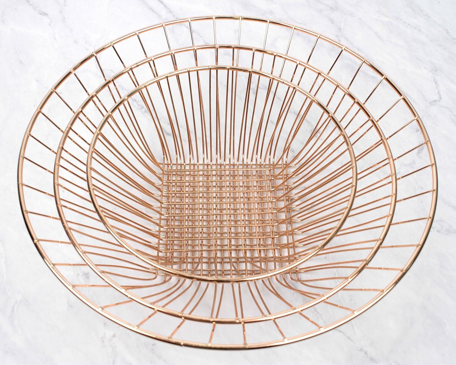 Wire Hanging Basket - Copper