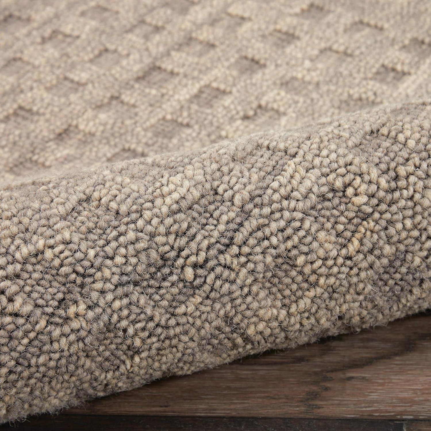Nourison Perris Textured Indoor Area Rug Latte 2'3" x 8'