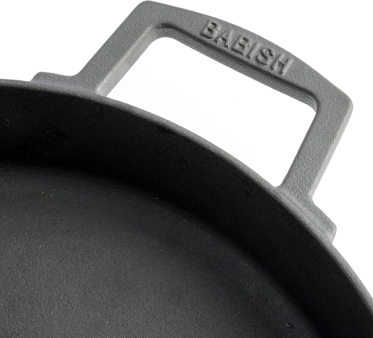 Babish Cast Iron Everyday Pan, 13-Inch