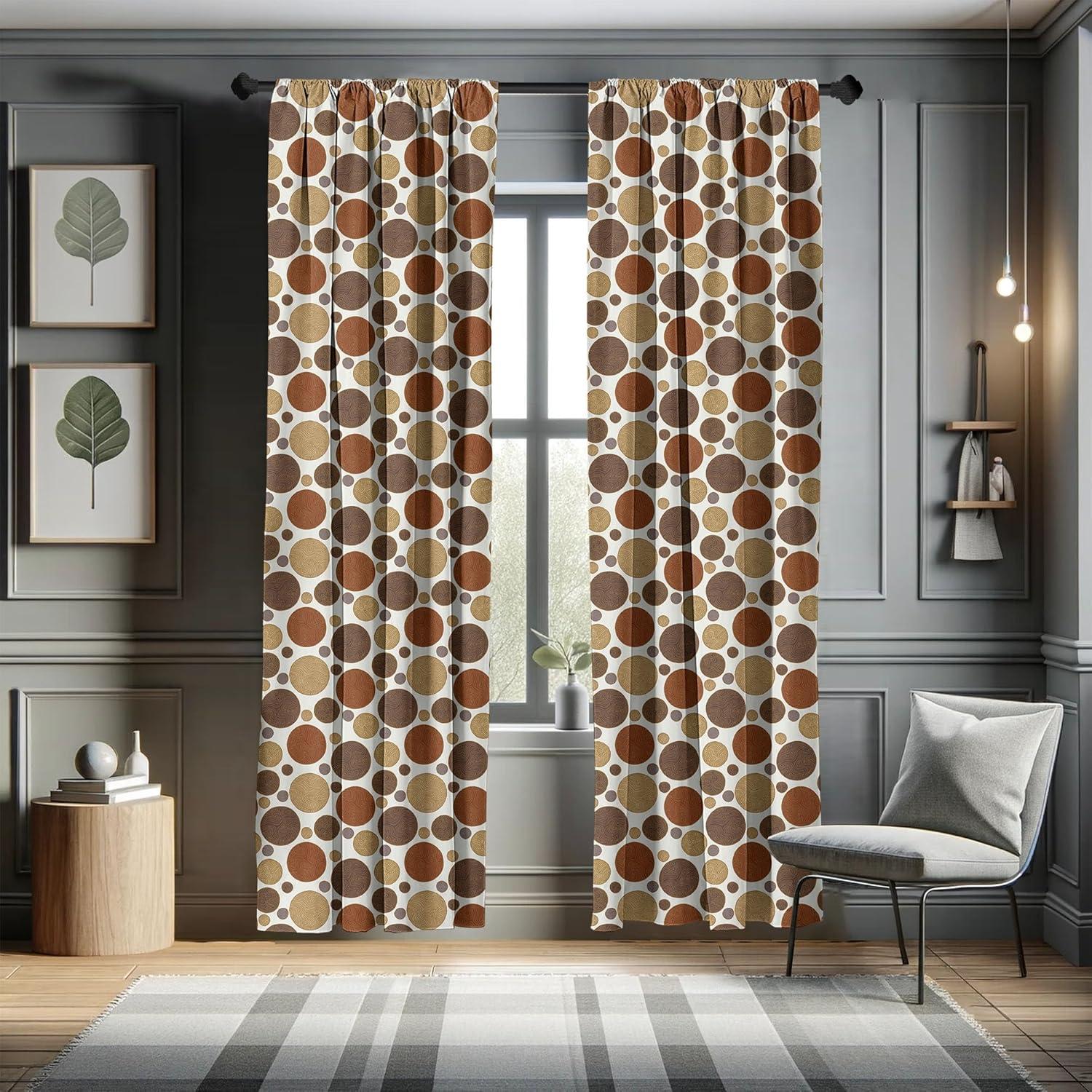 Ambesonne Rose Floral Semi-Sheer Rod Pocket Curtain Panels (Set of 2)