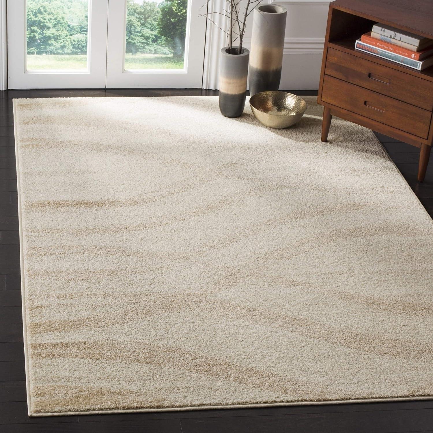 Adirondack ADR125 Machine Made Indoor Area Rug - Cream/Champagne - 9'x12' - Safavieh