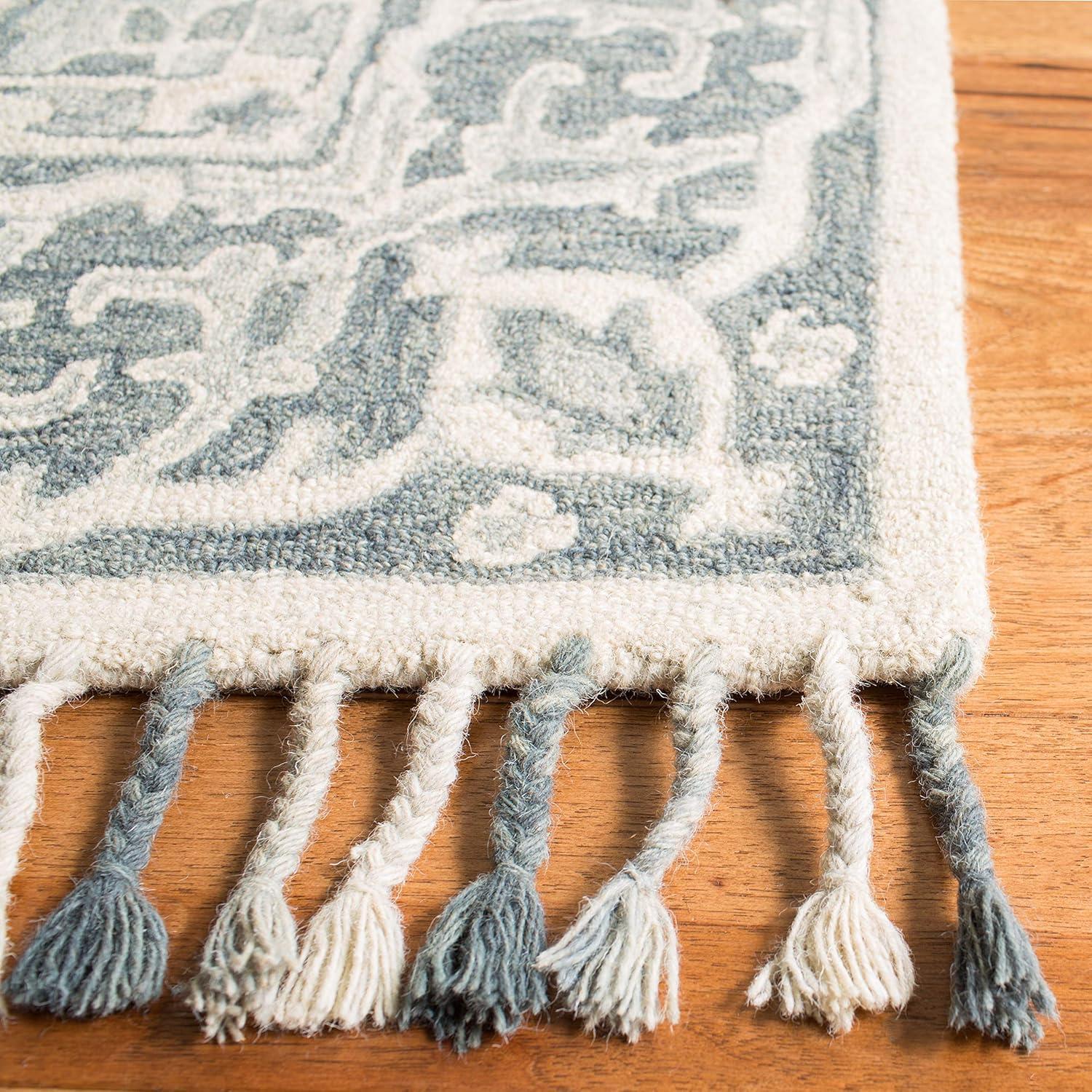 Aspen APN122 Hand Tufted Area Rug - Grey/Light Grey - 2'3"x5' - Safavieh..