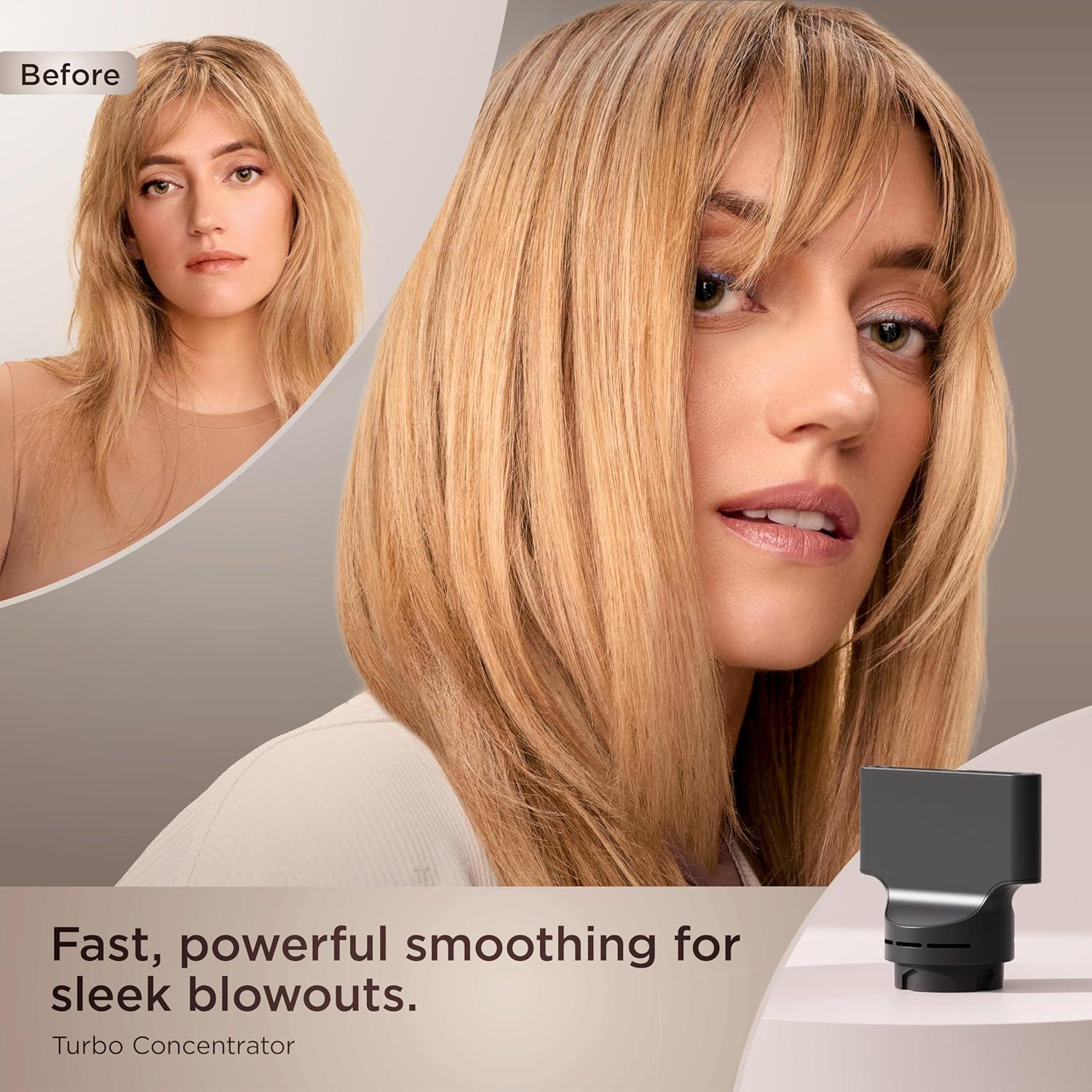 Black High-Velocity Ionic Hair Dryer with Cool Shot