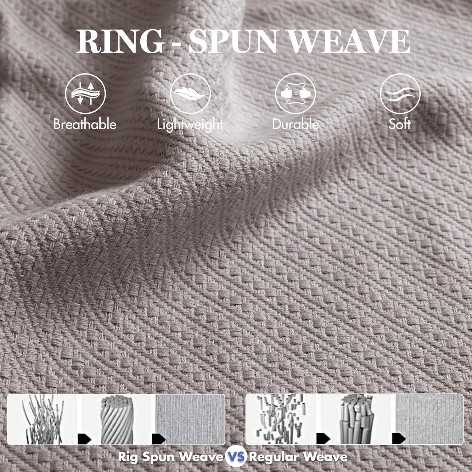 Madison Park Liquid Cotton Breathable Woven Blanket