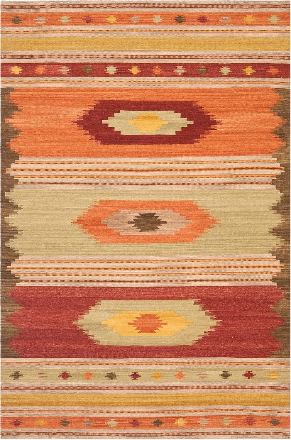 Kilim NVK176 Hand Woven Rugs - Safavieh