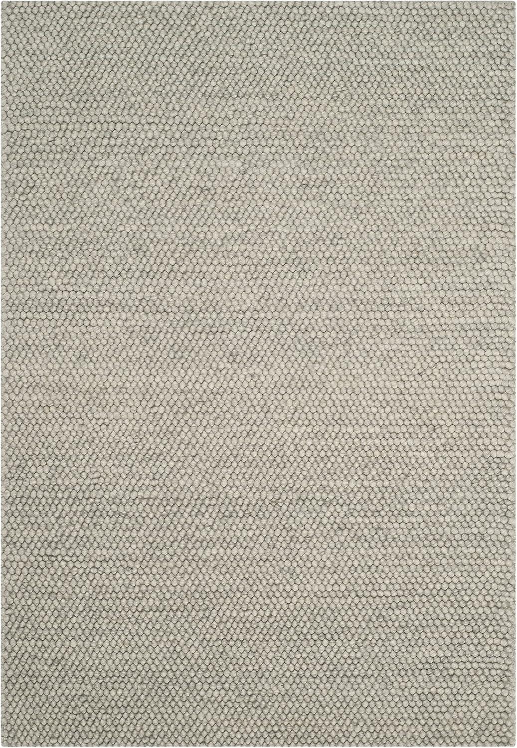 Artisan Silver Elegance 27" Hand-Tufted Wool Accent Rug