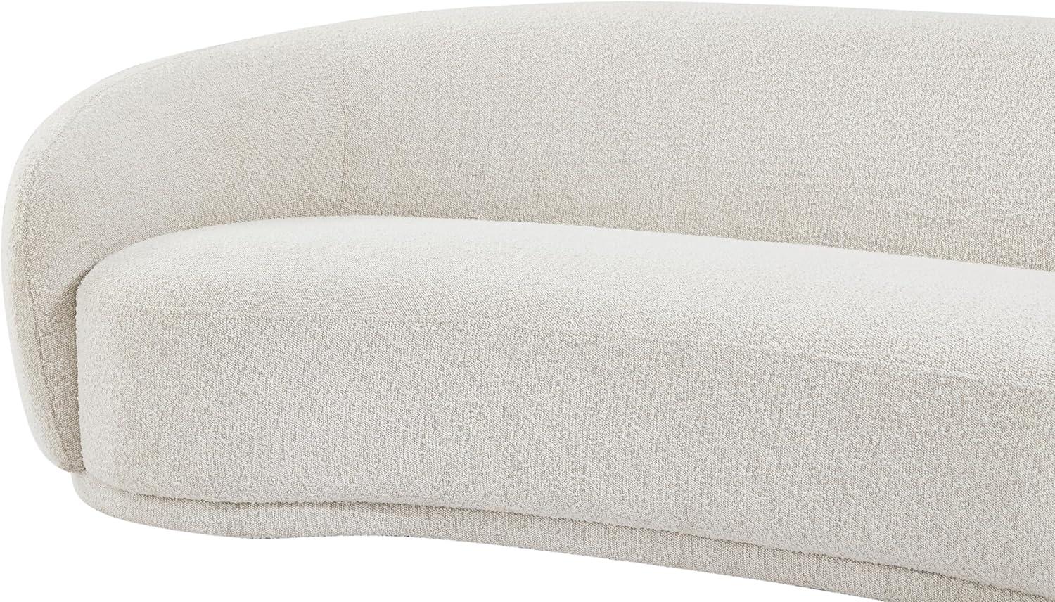 Meridian Furniture Hyde Cream Boucle Fabric Sofa