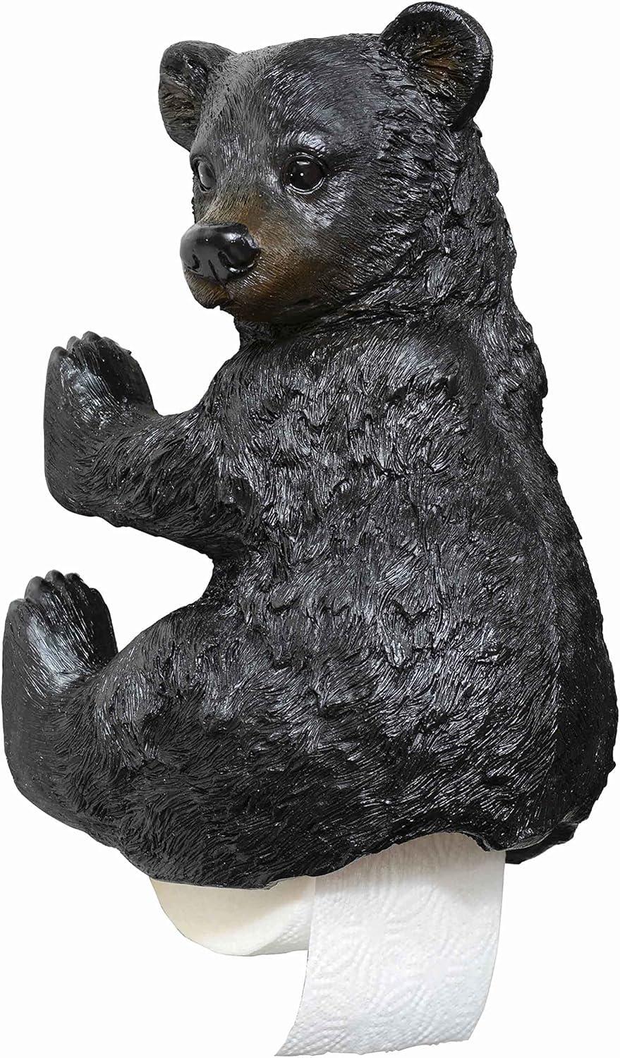 Clinging Bear Cub Wall-Mounted Toilet Paper Holder