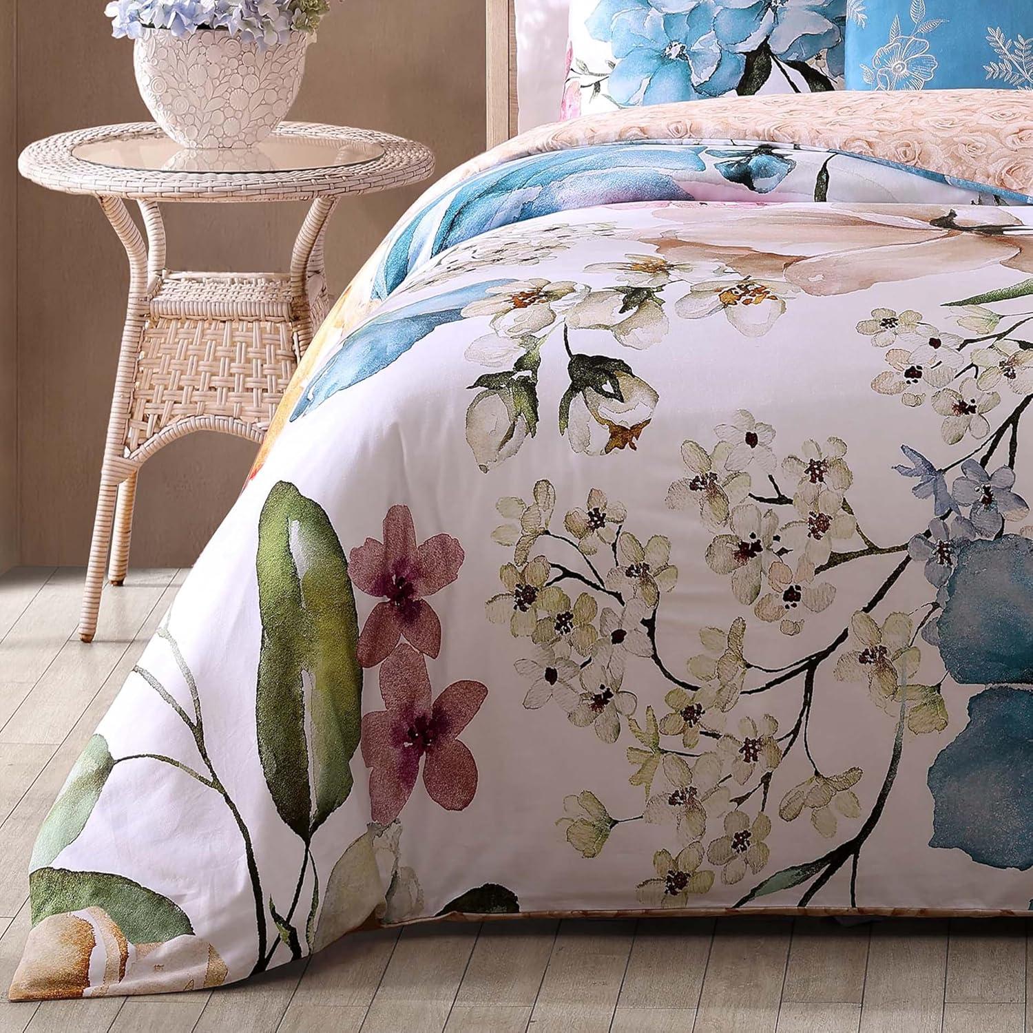BeBeJan Bebejan Maia 100% Cotton Sateen 5 Piece Reversible Comforter Set