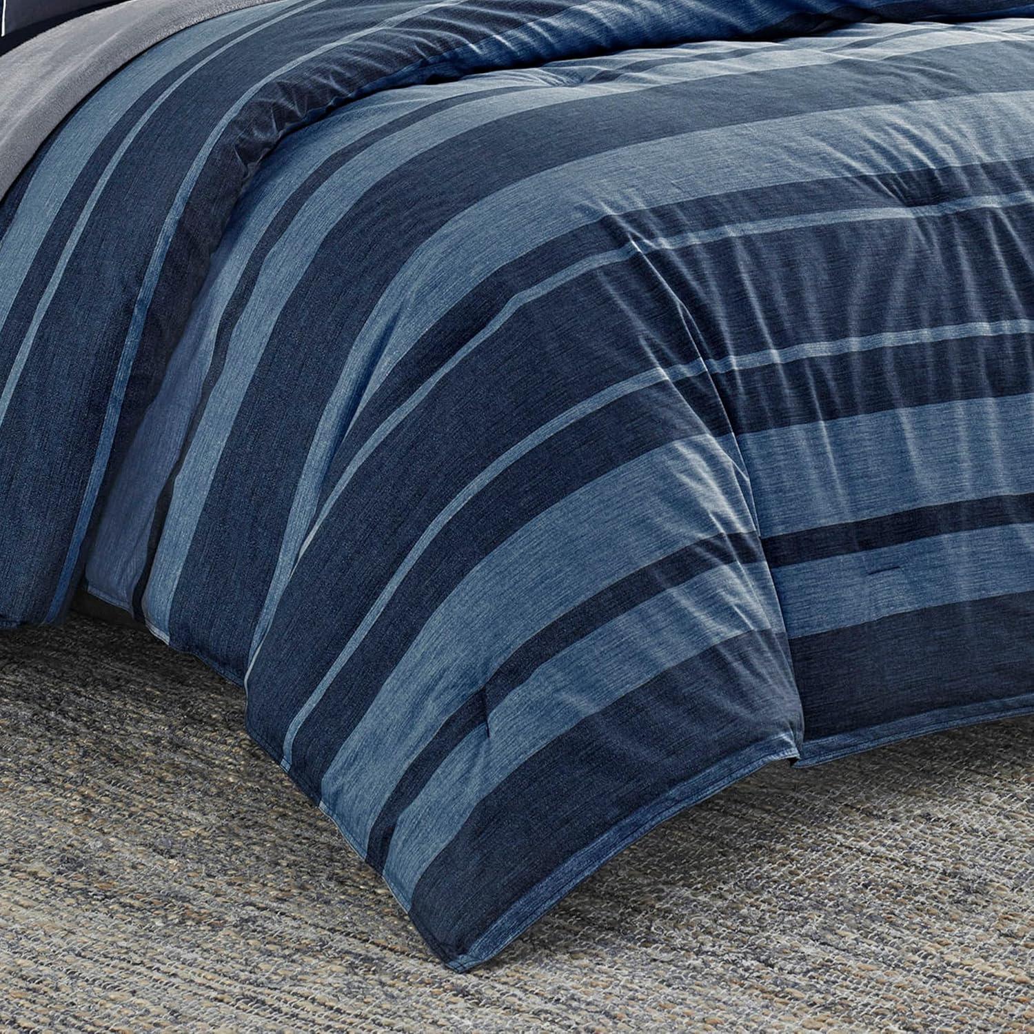 Nautica Nautica Longpoint Navy Reversible Cotton Comforter Set