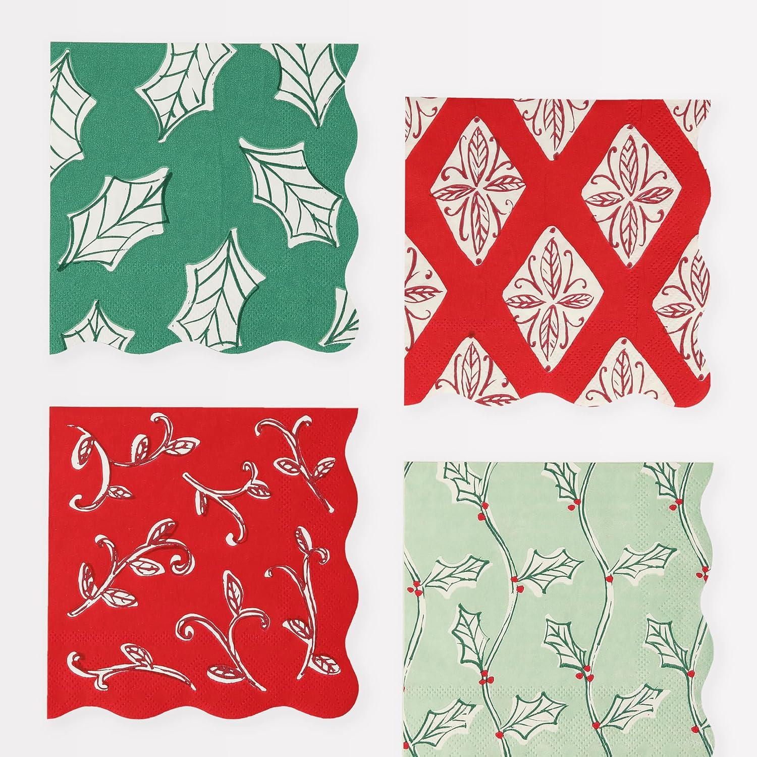 Meri Meri Jolly Christmas Small Napkins (Pack of 16)