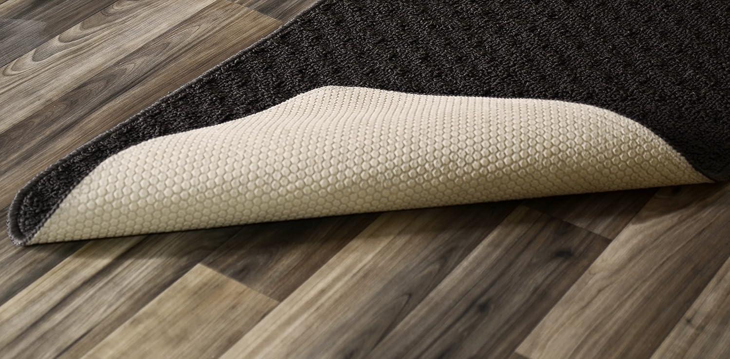 Garland Rug Town Square Mocha Kitchen Rug Set, 2 Piece Sliced Set (18"x28" Sliced, and 18"x28")