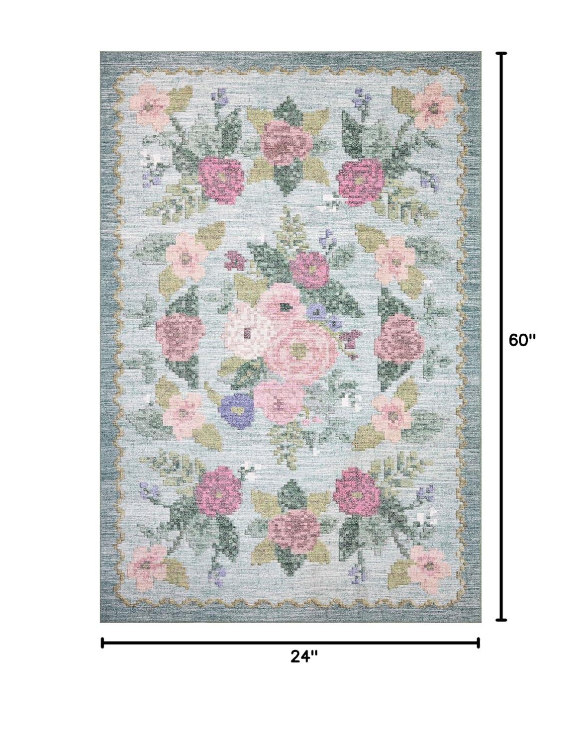 Rifle Paper Co. x Loloi Rosa Sky Area Rug