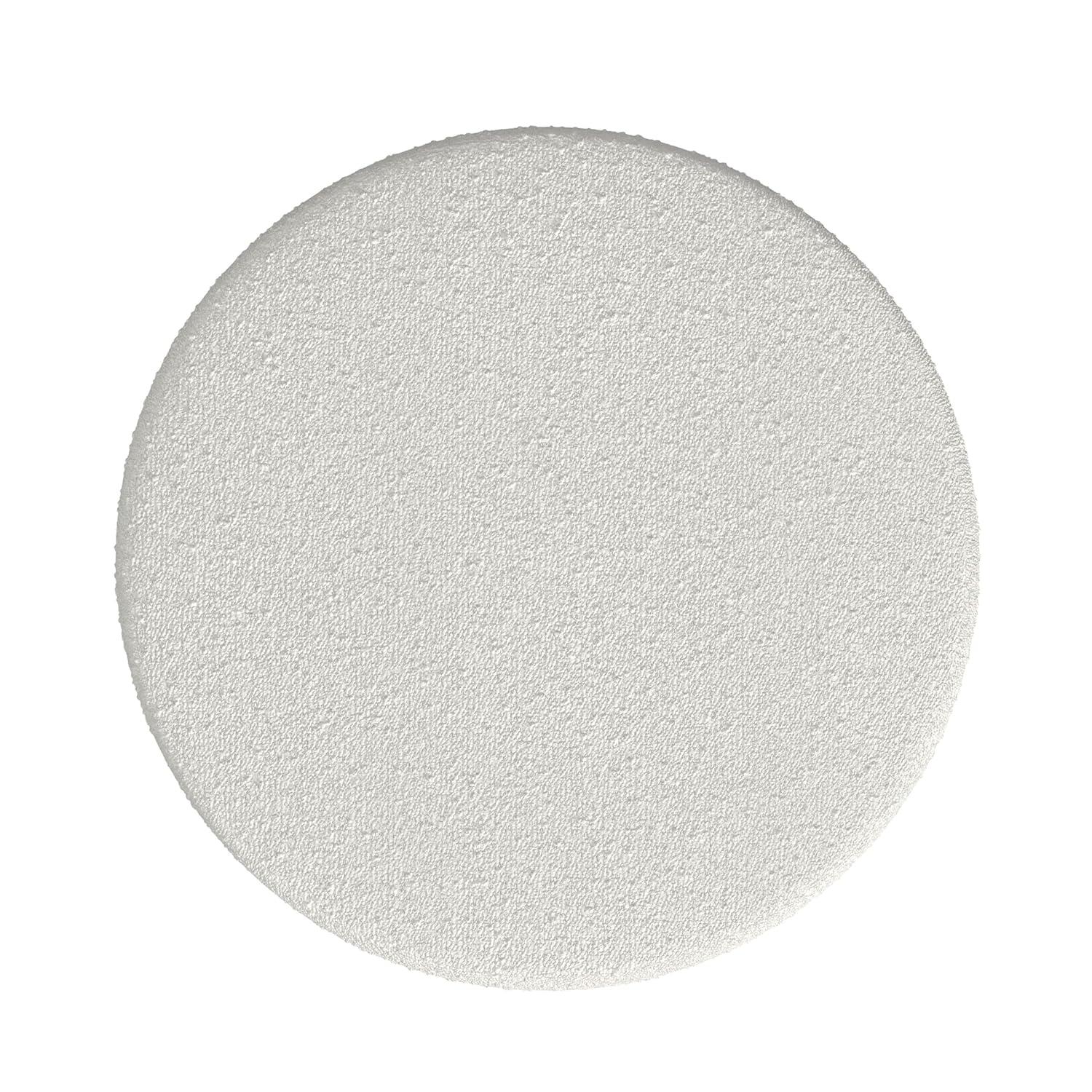 Sophia Ottoman Cream Boucle - HomePop: Modern Round Upholstered Footstool, No Assembly Required