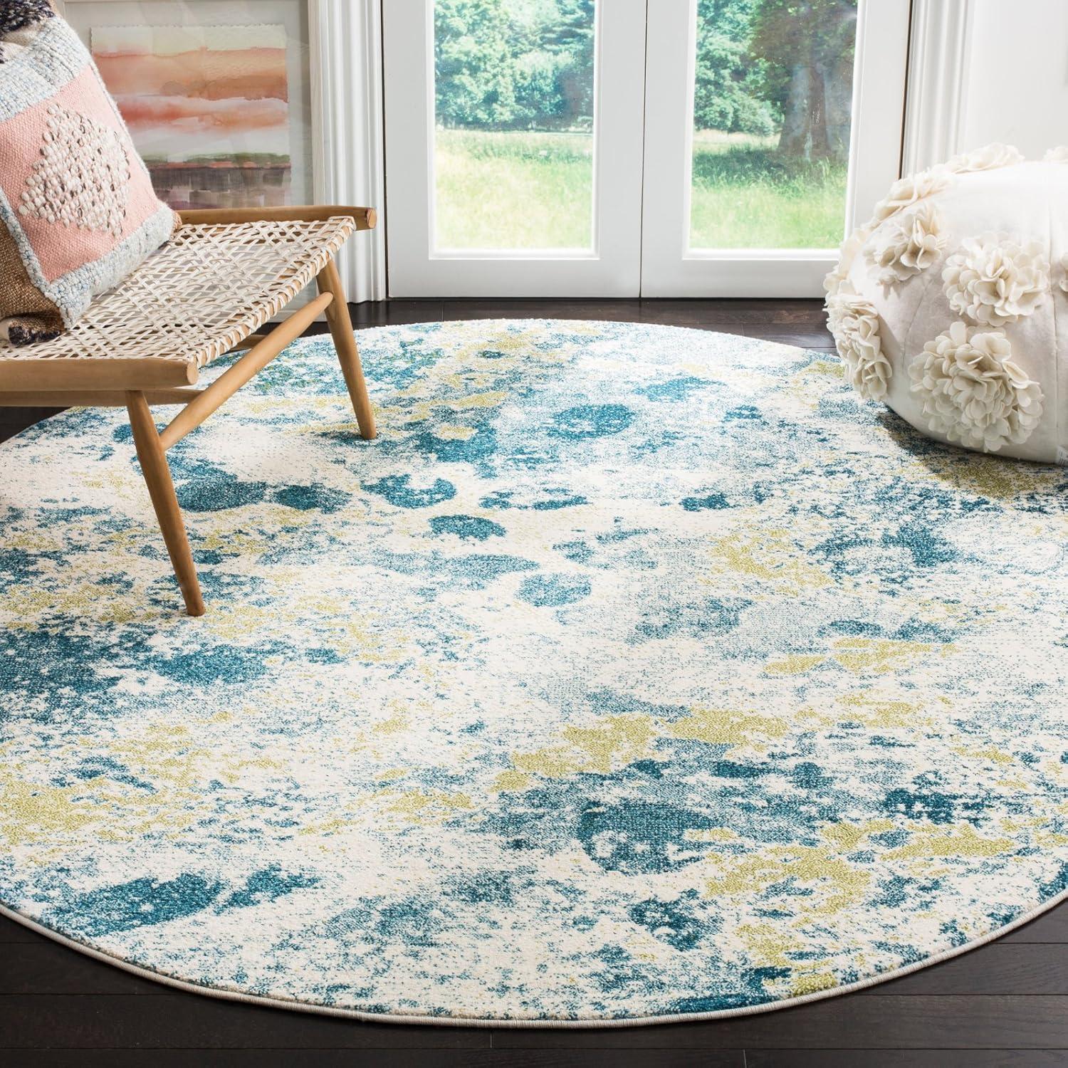 Watercolor WTC696 Power Loomed Indoor Area Rug - Ivory/Grey - 5'3"x7'6" - Safavieh