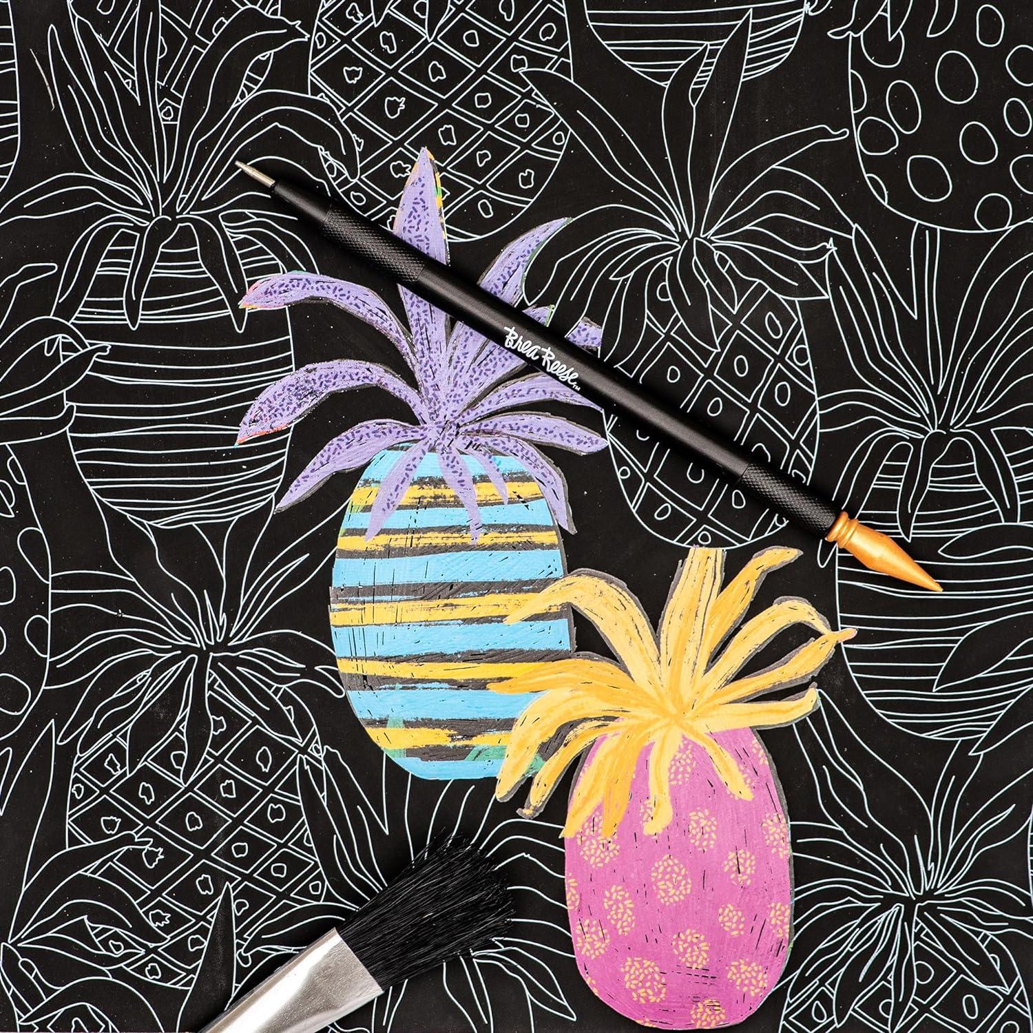Momenta: Brea Reese Scratch Art Paper Pad - Tropical