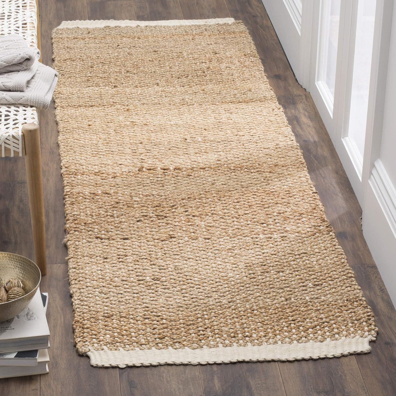 Natural Fiber NF465 Hand Woven Runner Rug - Ivory/Natural - 2'6"x8' - Safavieh.