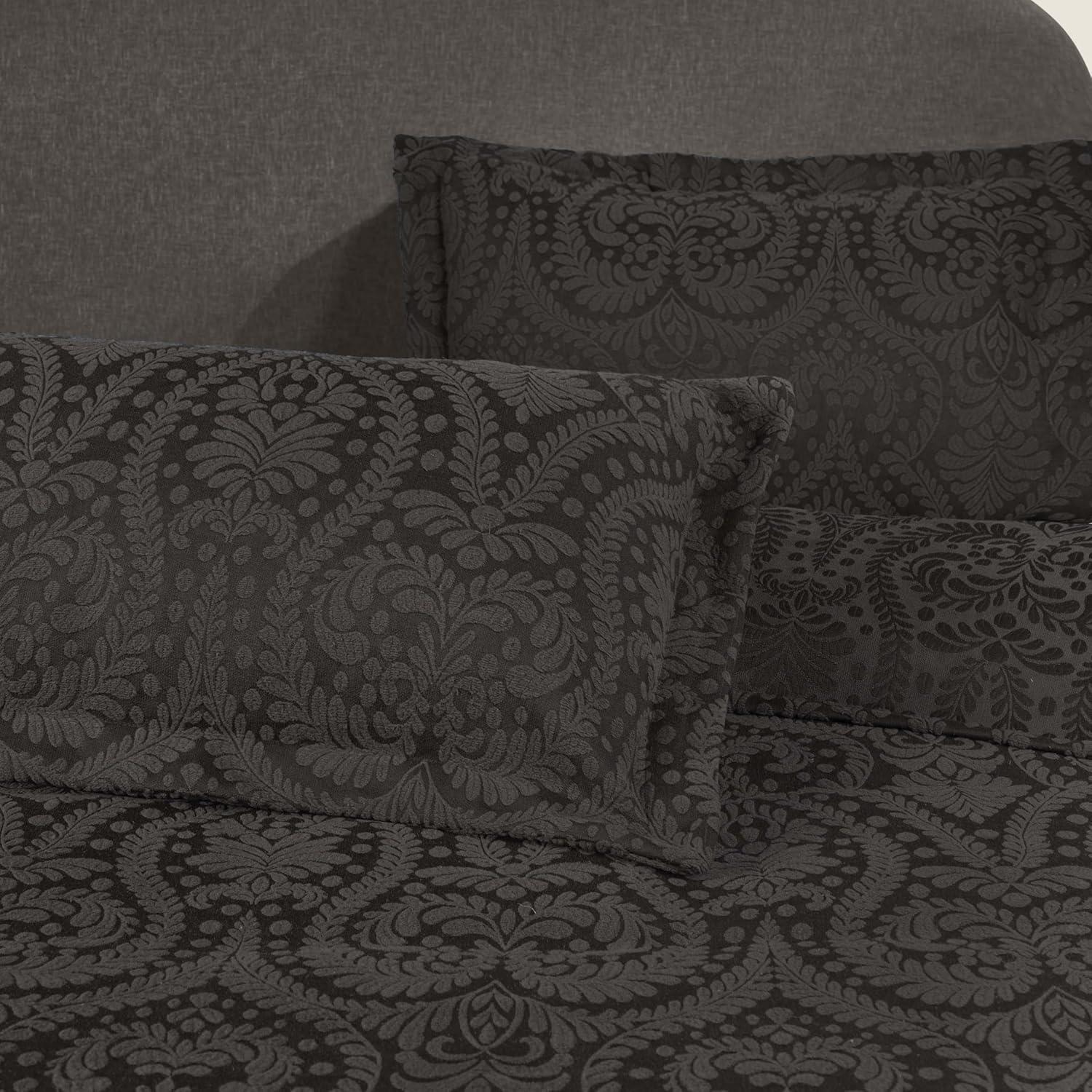 Superior Aspen Floral Scalloped Edge Cotton Blend Coverlet / Bedspread Set
