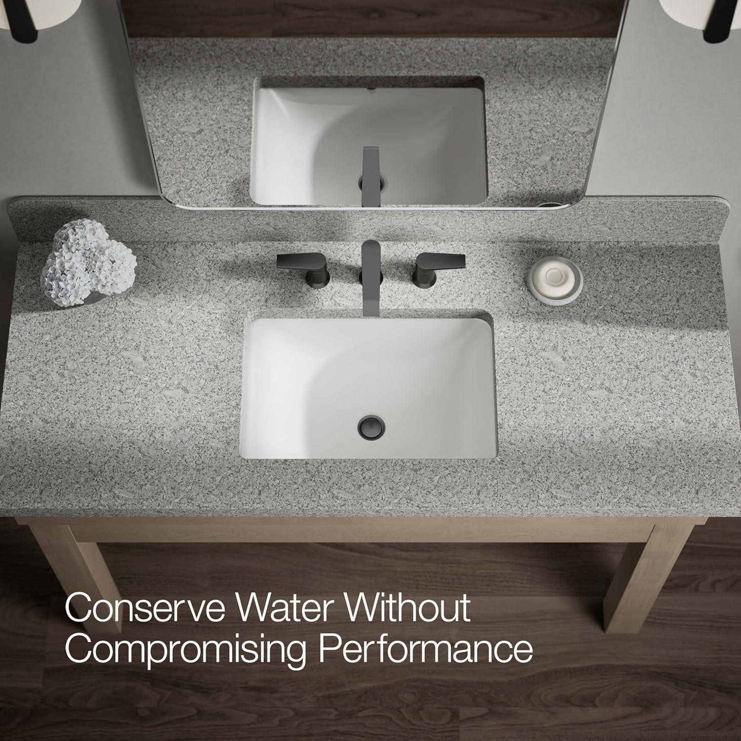 Kohler ® Hint ® Widespread Matte Black Bathroom Sink Faucet