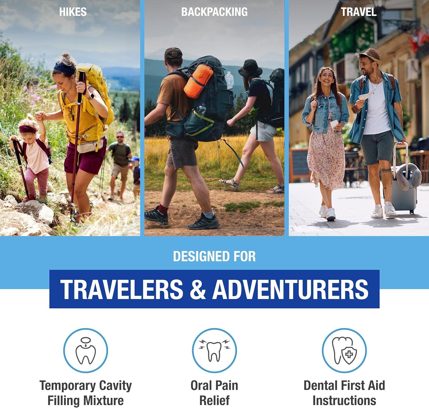 Adventure Medical Kits Dental Medic Travel First Aid Kit for Teeth