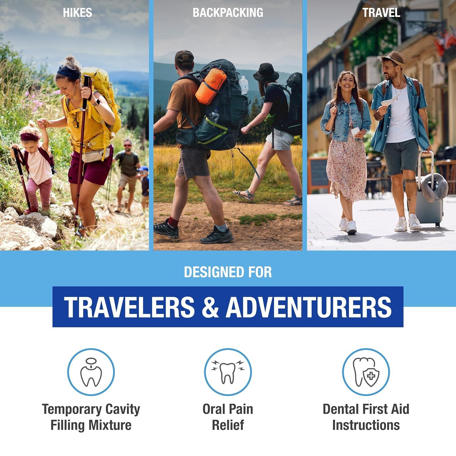 Adventure Medical Kits Dental Medic Travel First Aid Kit for Teeth