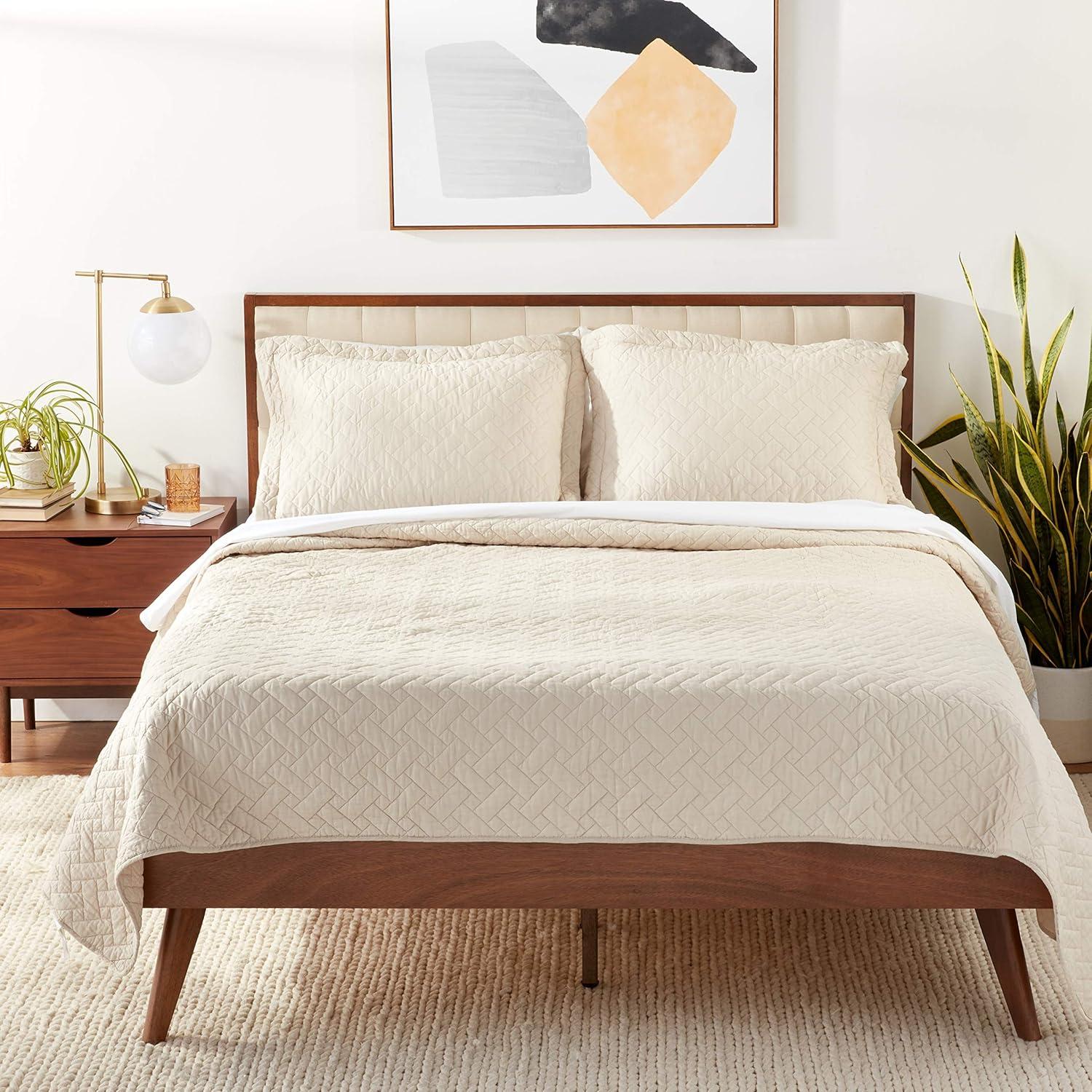 Tommy Bahama Home Tommy Bahama Raffia Solid Cotton Reversible Quilt Set