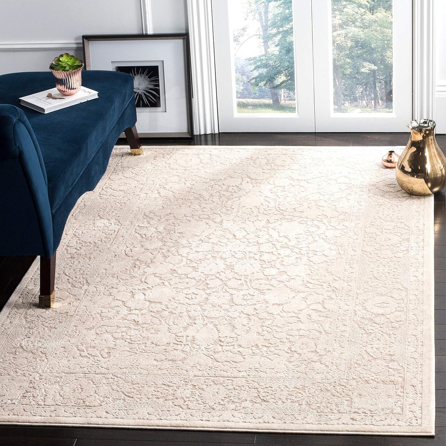 Reflection RFT667 Power Loomed Runner Rug - Light Grey/Cream - 2'3"x6' - Safavieh.