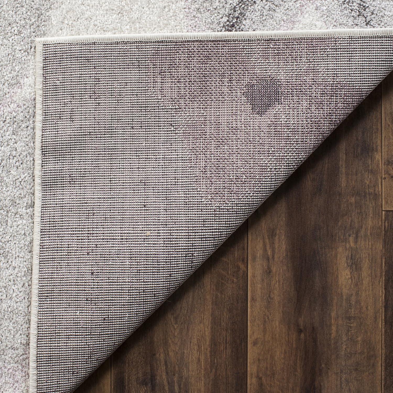 Adirondack ADR123 Power Loomed Area Rug - Ivory/Purple - 5'1"x7'6" - Safavieh.