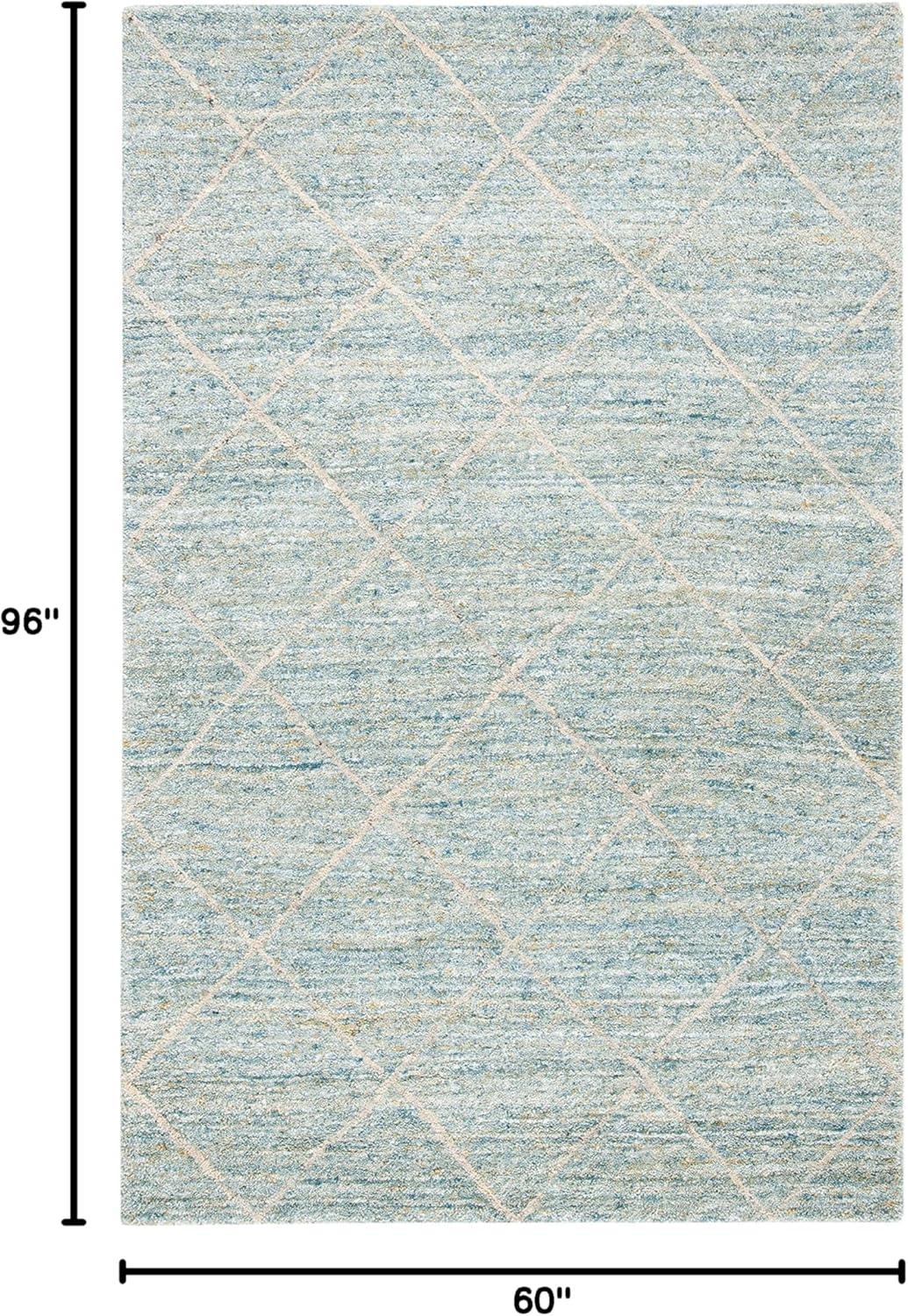 Himalaya HIM423 Handmade Area Rug - 5'x8' - Blue - Safavieh